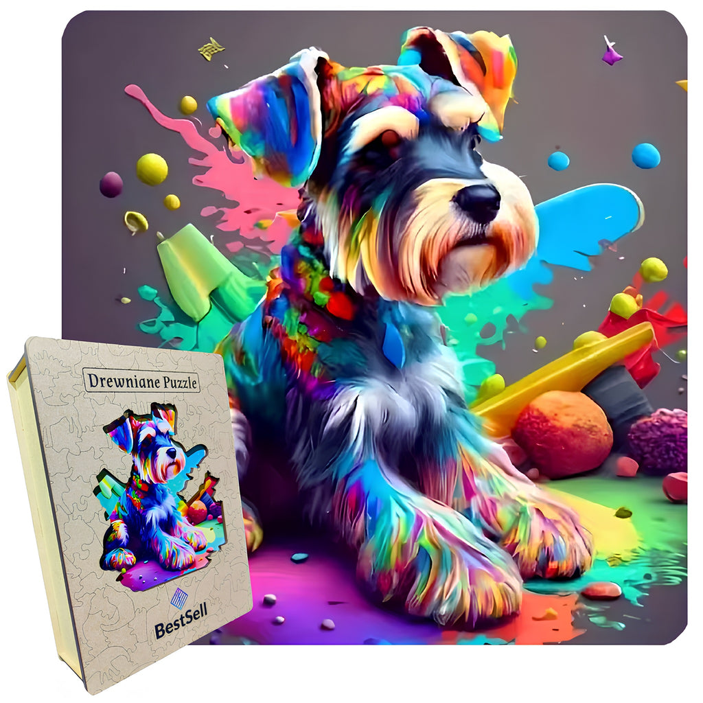 Puzzle Drewniane BestSell Piesek Psotnik
