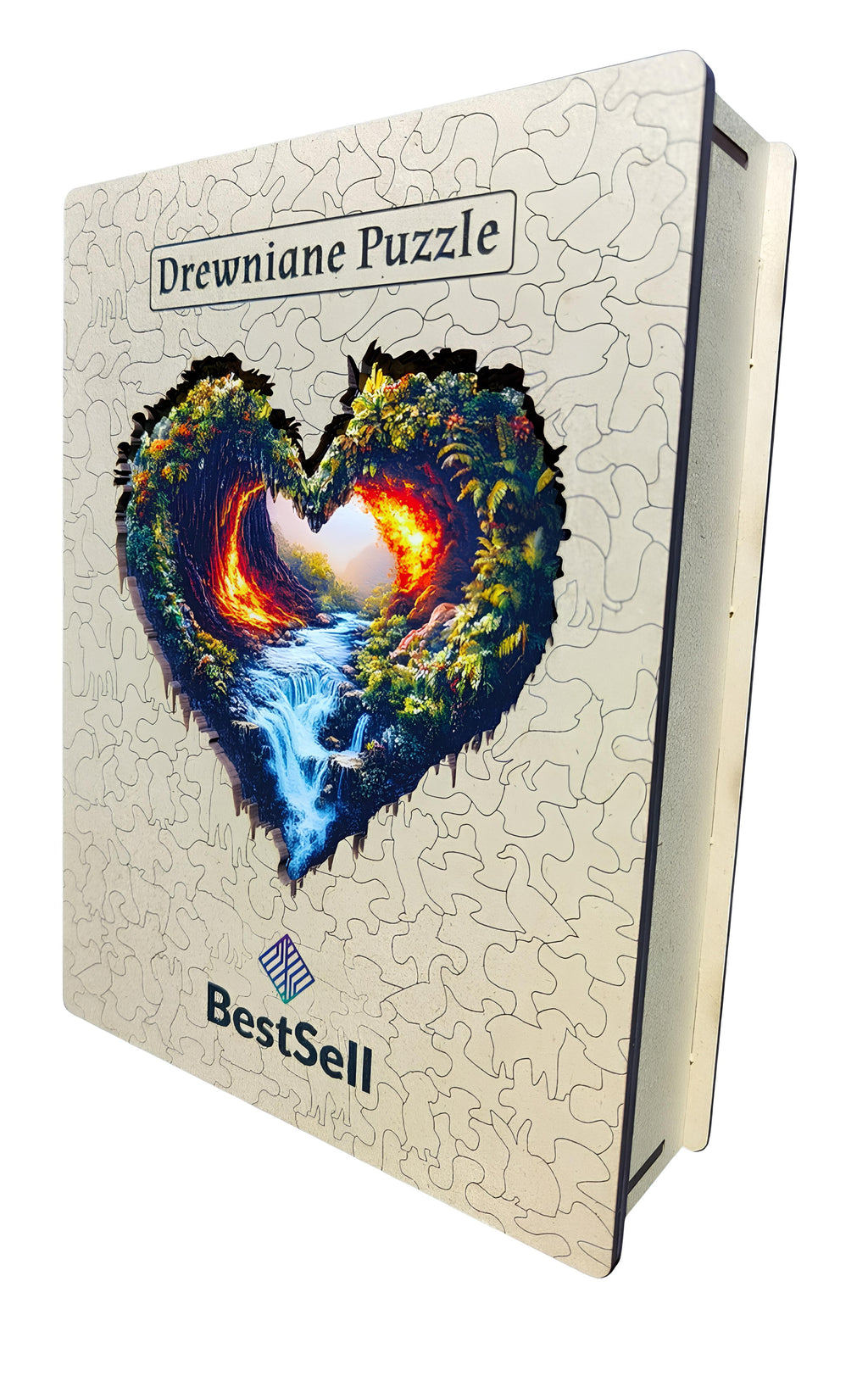 DREWNIANE PUZZLE BESTSELL SERCE ŻYCIA - PREZENT DLA DZIECI I DOROSŁYCH NA URODZINY ROCZNICĘ