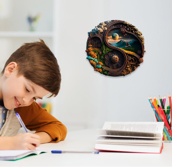 PUZZLE DREWNIANE TAJEMNICZY KRAJOBRAZ NATURA