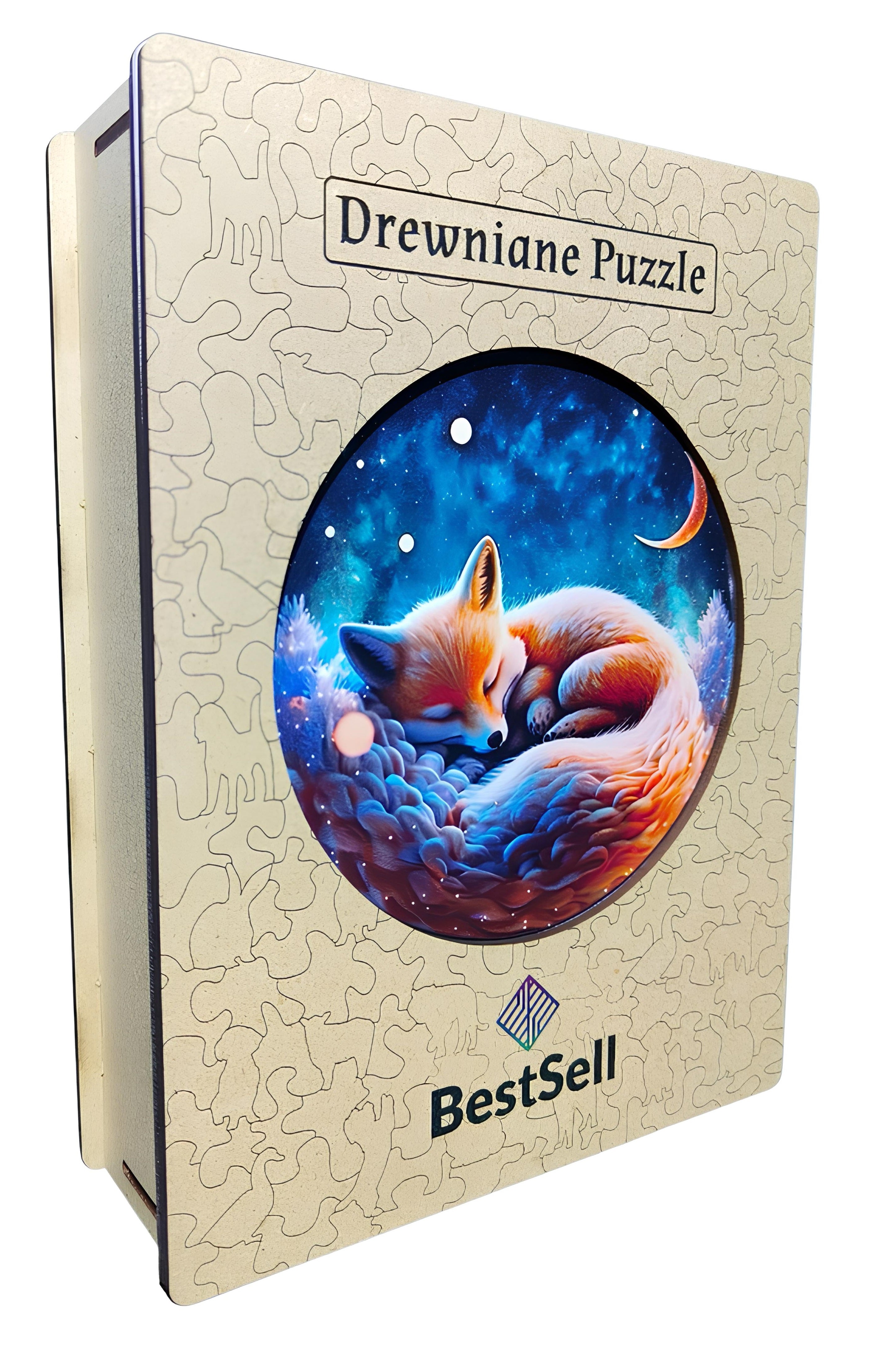 DREWNIANE PUZZLE BESTSELL UROCZY LIS LISEK - UKŁADANKA ZWIERZĘTA PUZZLE W KSZTAŁCIE ZWIERZĄT DLA DZIECI