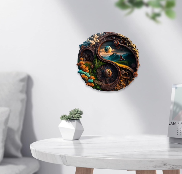 PUZZLE DREWNIANE TAJEMNICZY KRAJOBRAZ NATURA