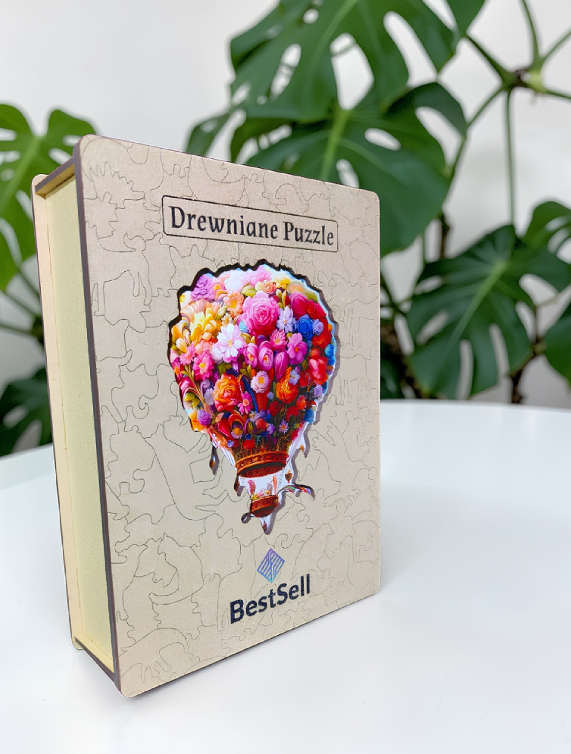 Puzzle Drewniane BestSell Balon z Kwiatów