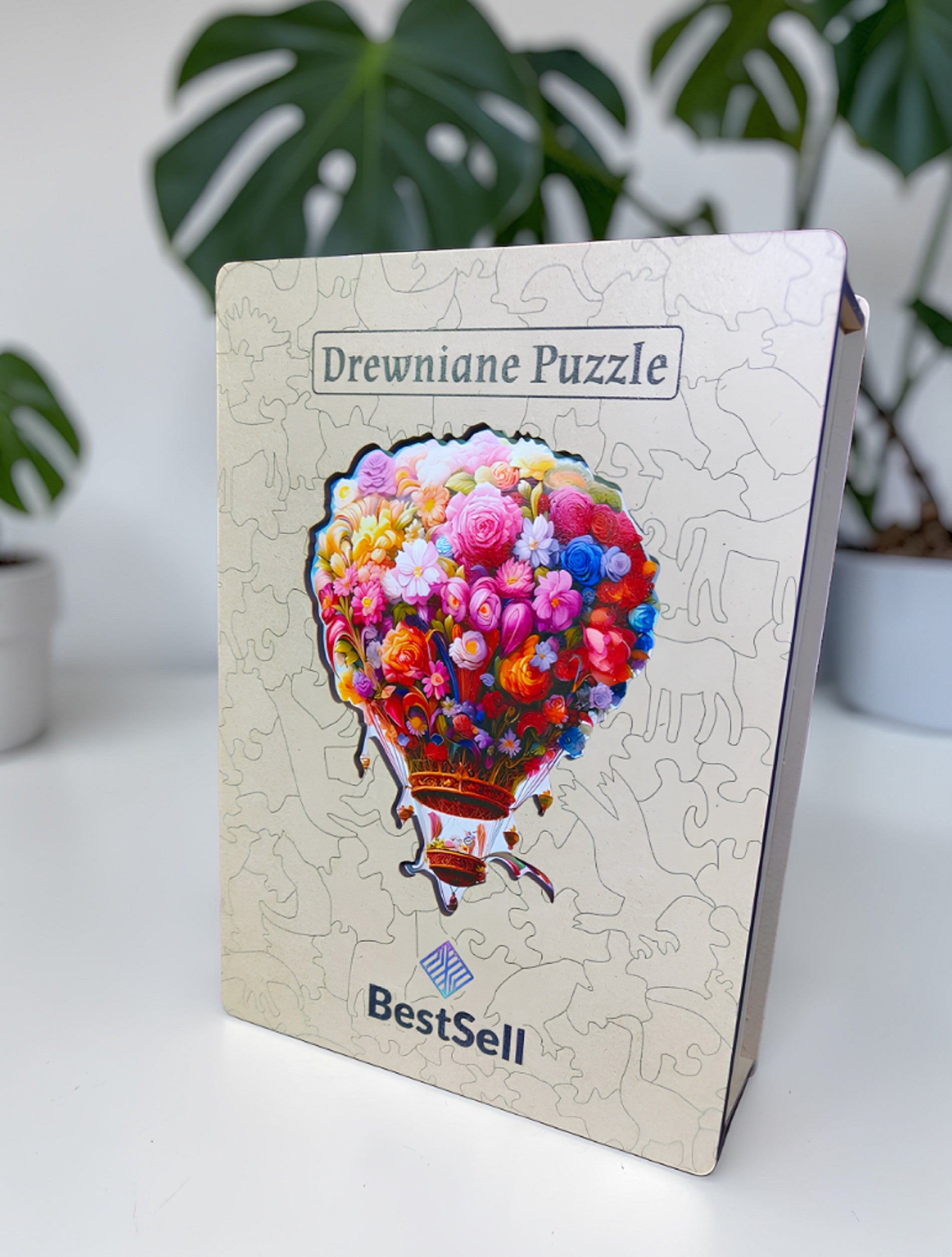 Puzzle Drewniane BestSell Balon z Kwiatów