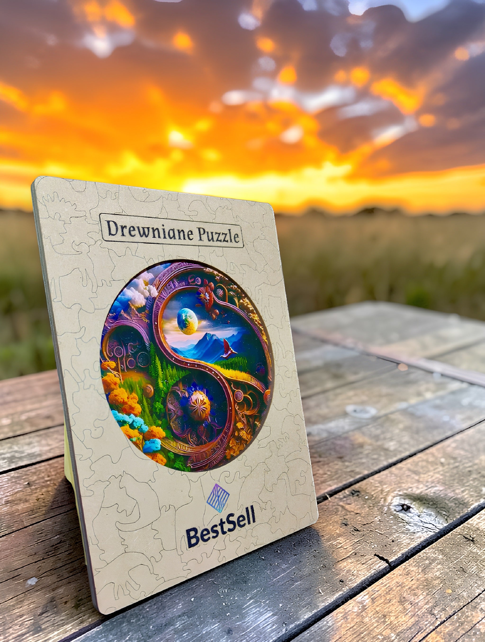 Puzzle Drewniane Tajemniczy Krajobraz Natura