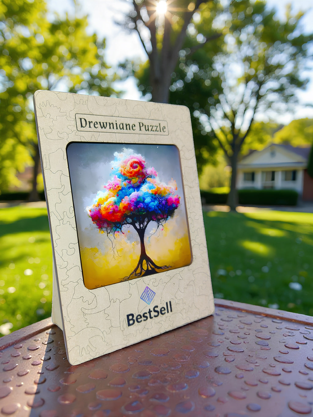 Puzzle Drewniane BestSell Kolorowe Drzewo