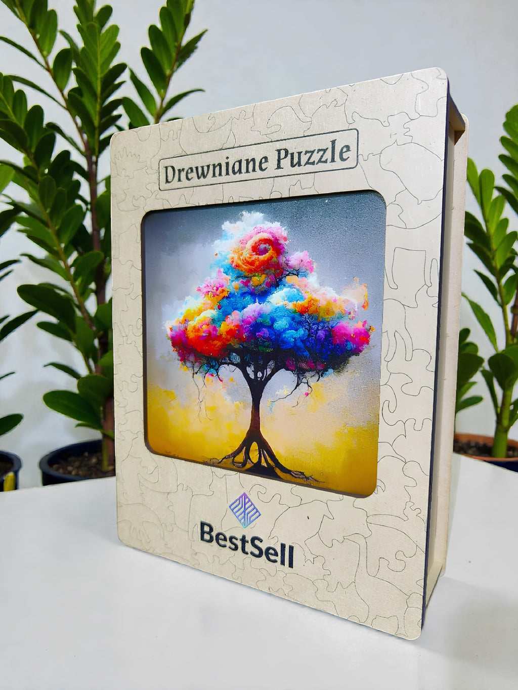 Puzzle Drewniane BestSell Kolorowe Drzewo