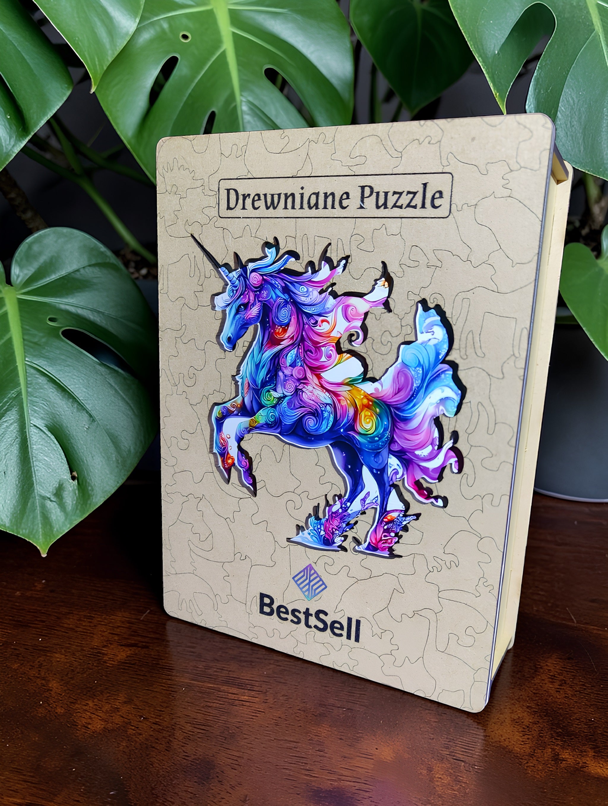 Puzzle Drewniane Jednorożec