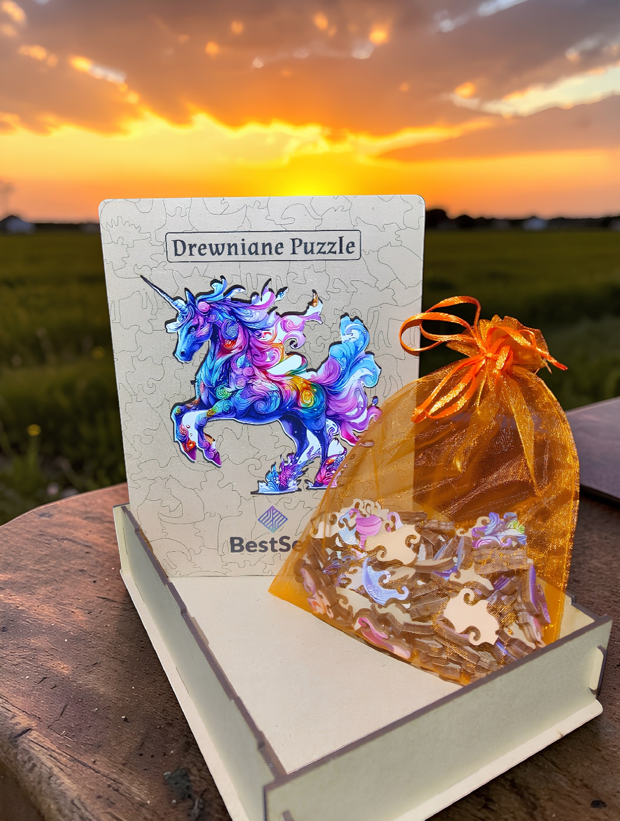 Puzzle Drewniane Jednorożec