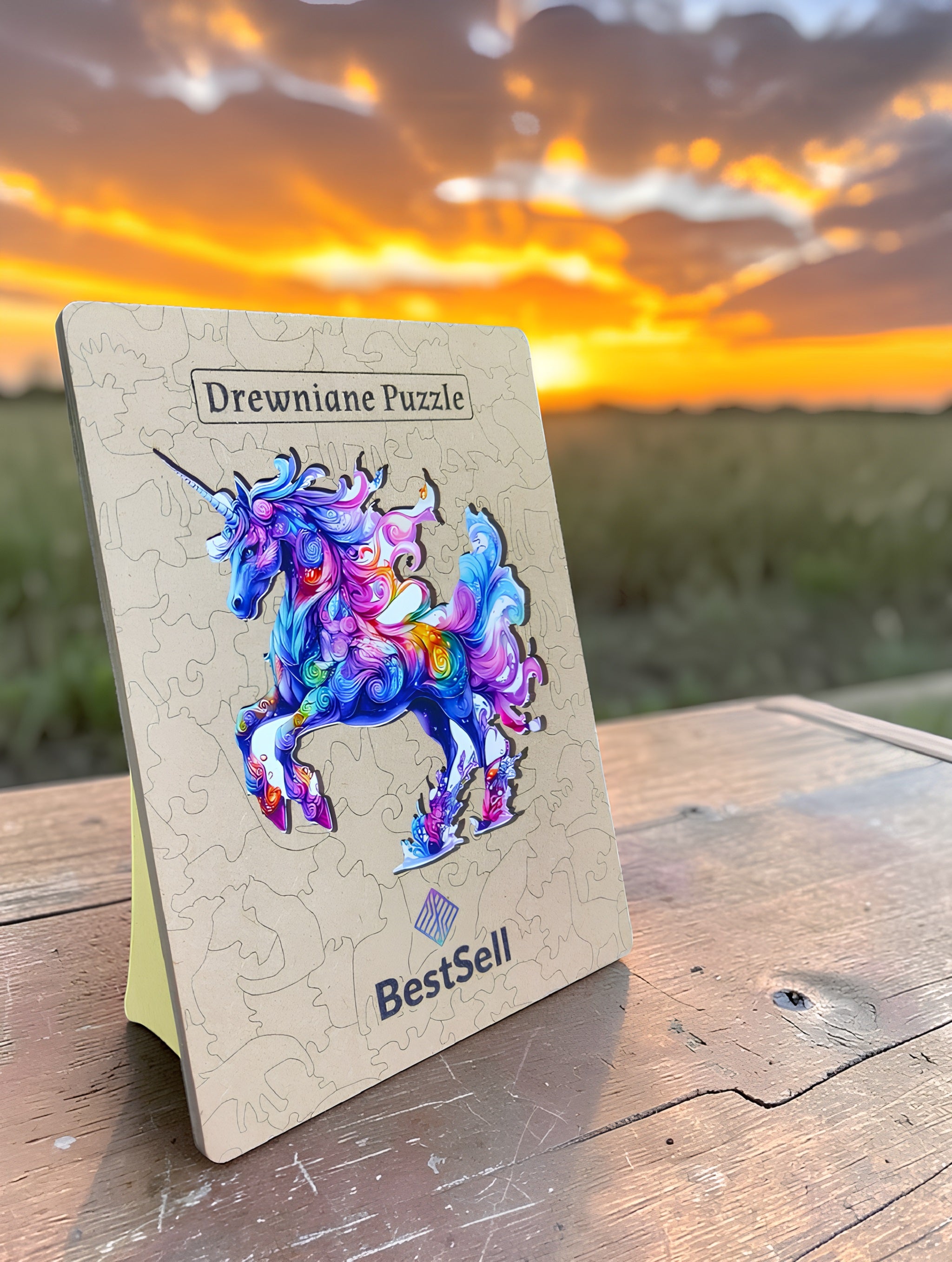 Puzzle Drewniane Jednorożec