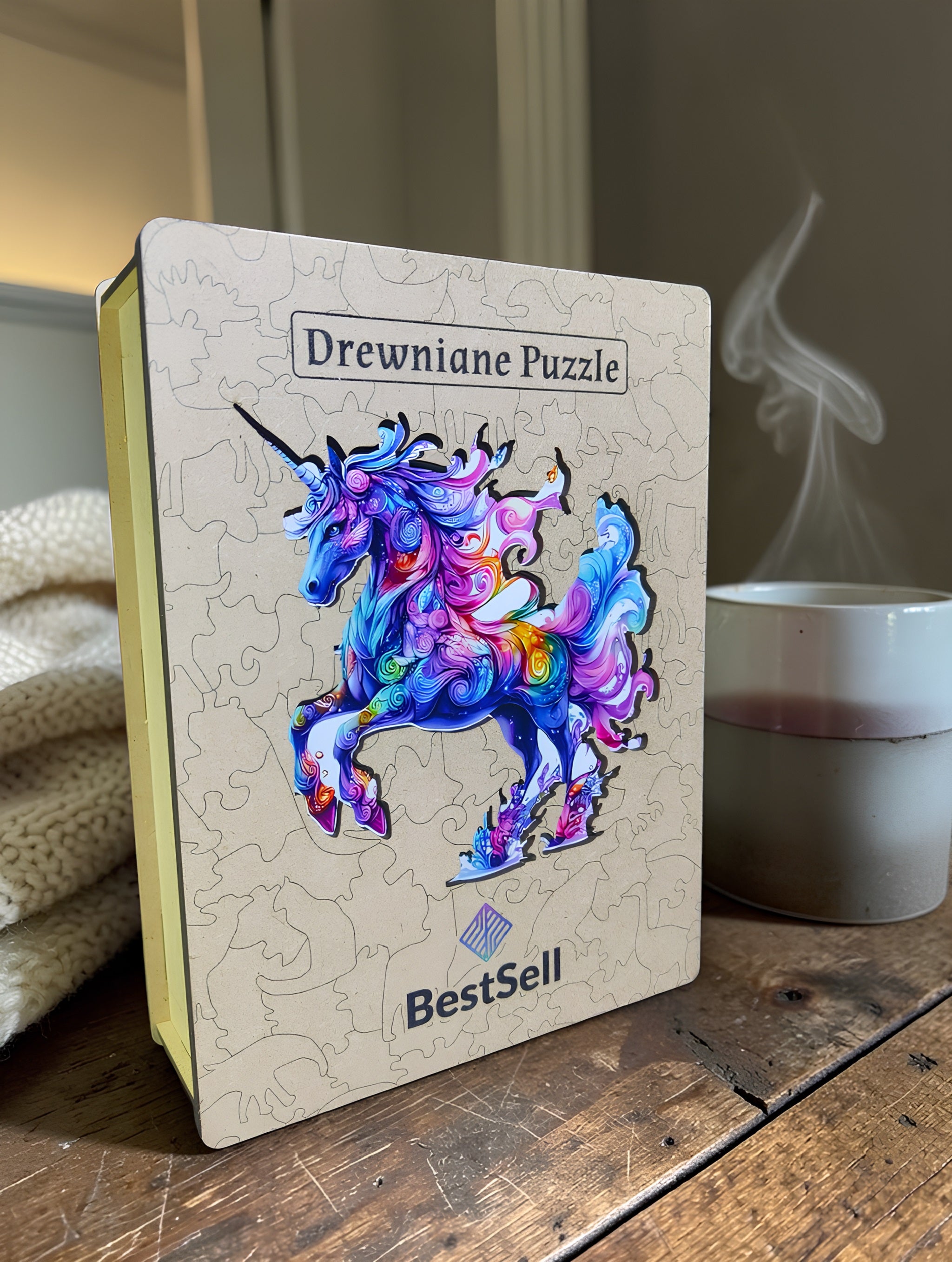 Puzzle Drewniane Jednorożec