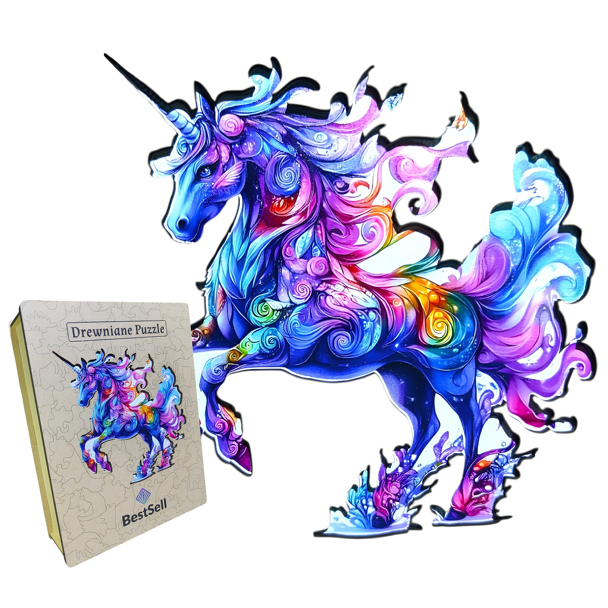 Puzzle Drewniane Jednorożec