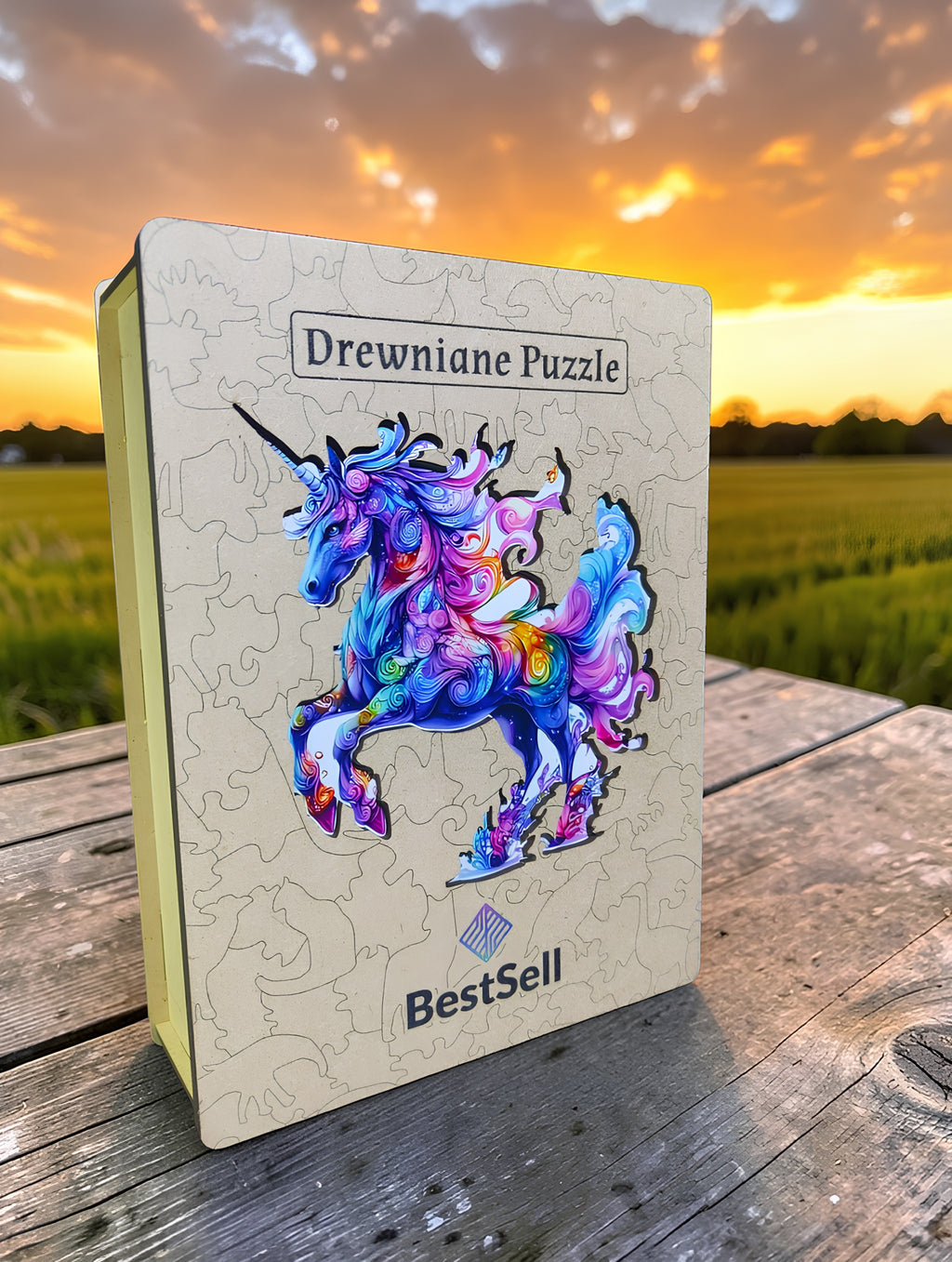 Puzzle Drewniane Jednorożec