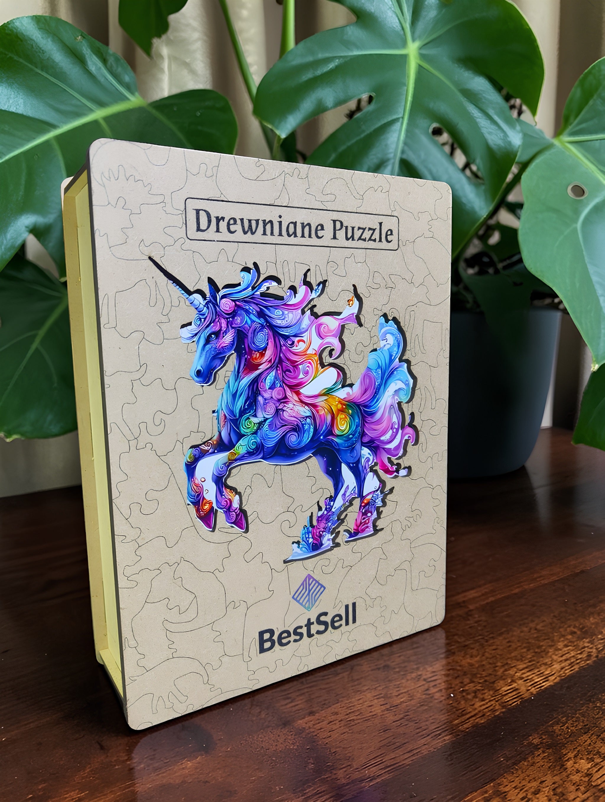 Puzzle Drewniane Jednorożec