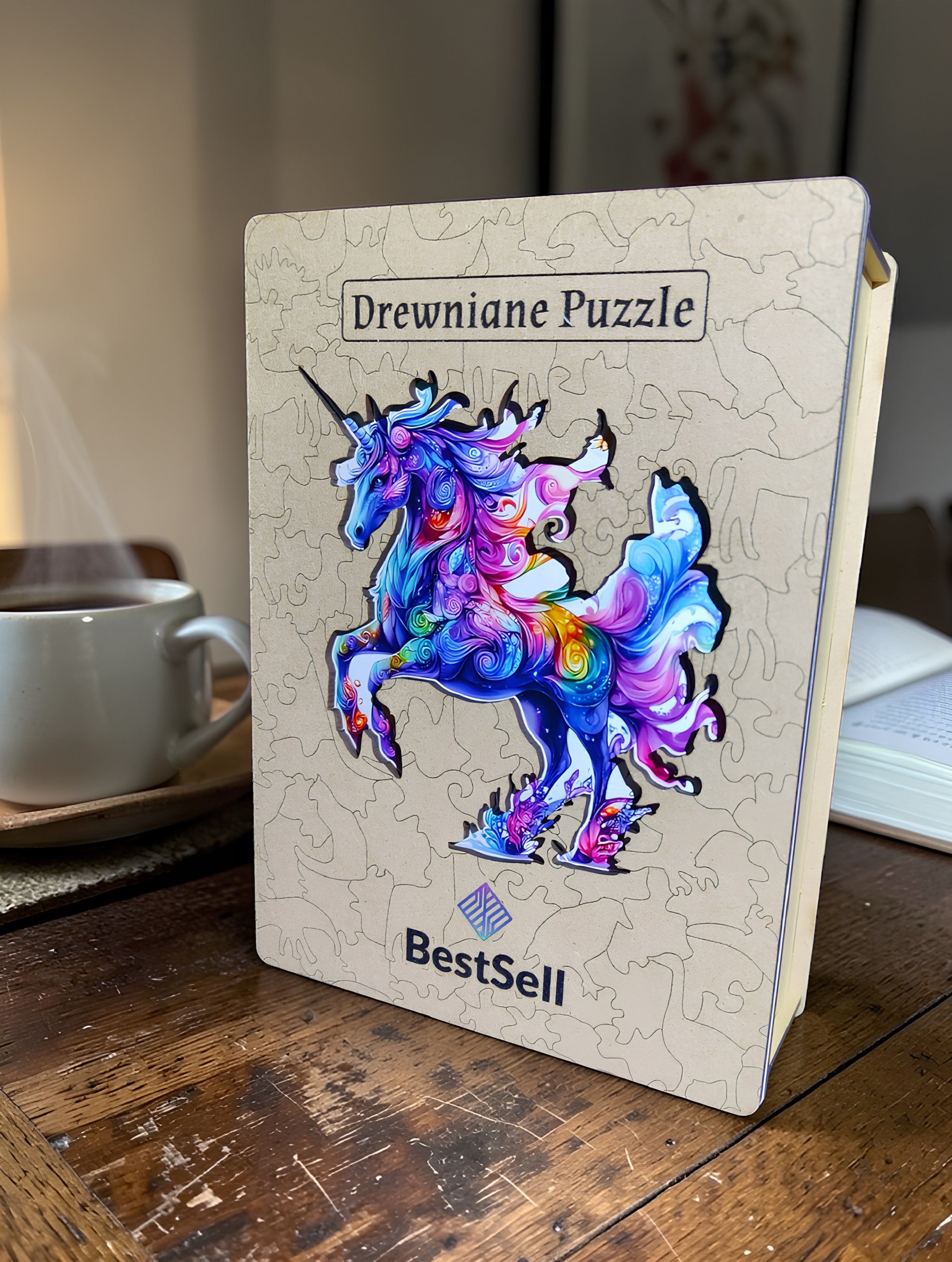 Puzzle Drewniane Jednorożec