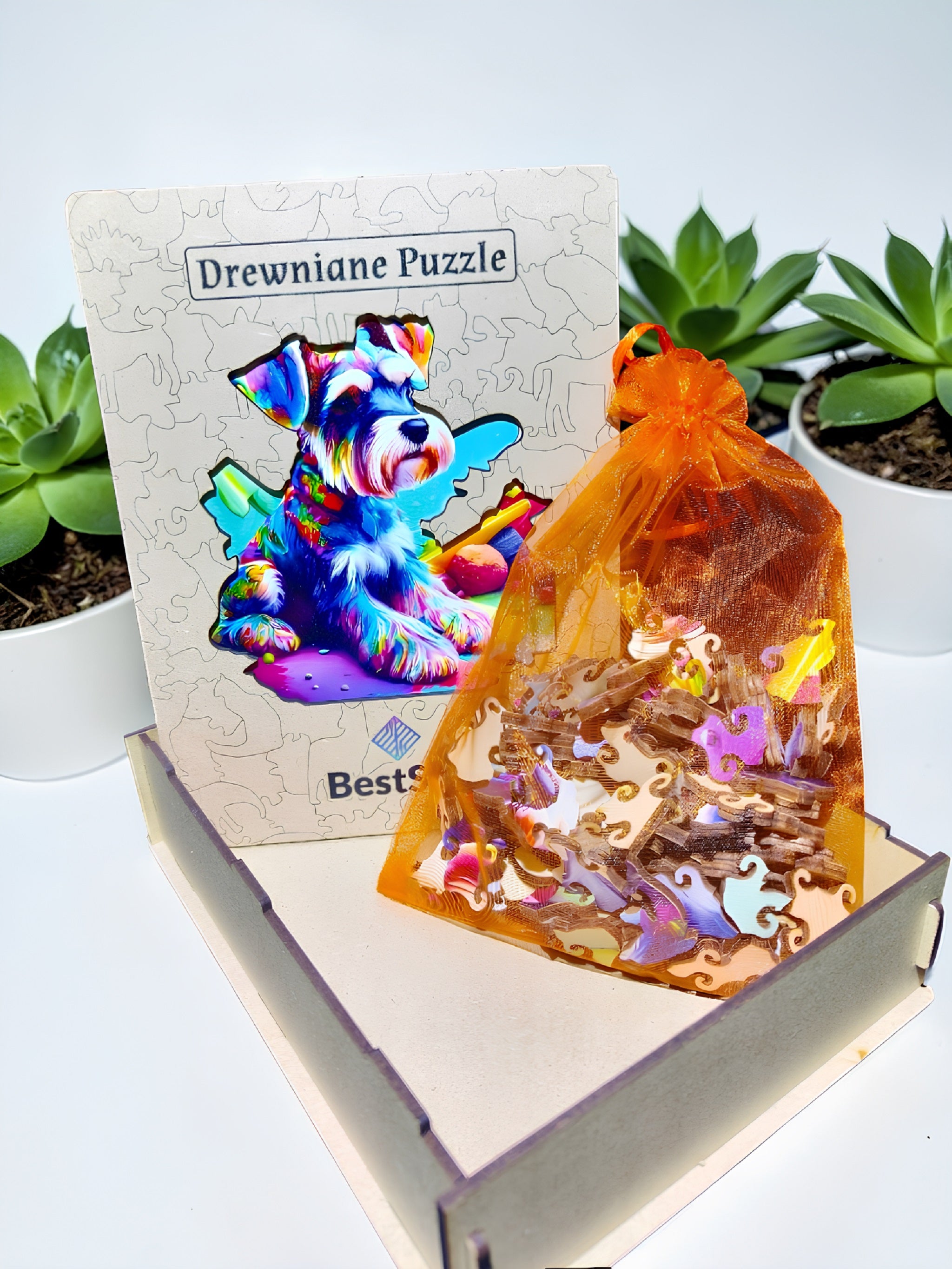 Puzzle Drewniane BestSell Piesek Psotnik