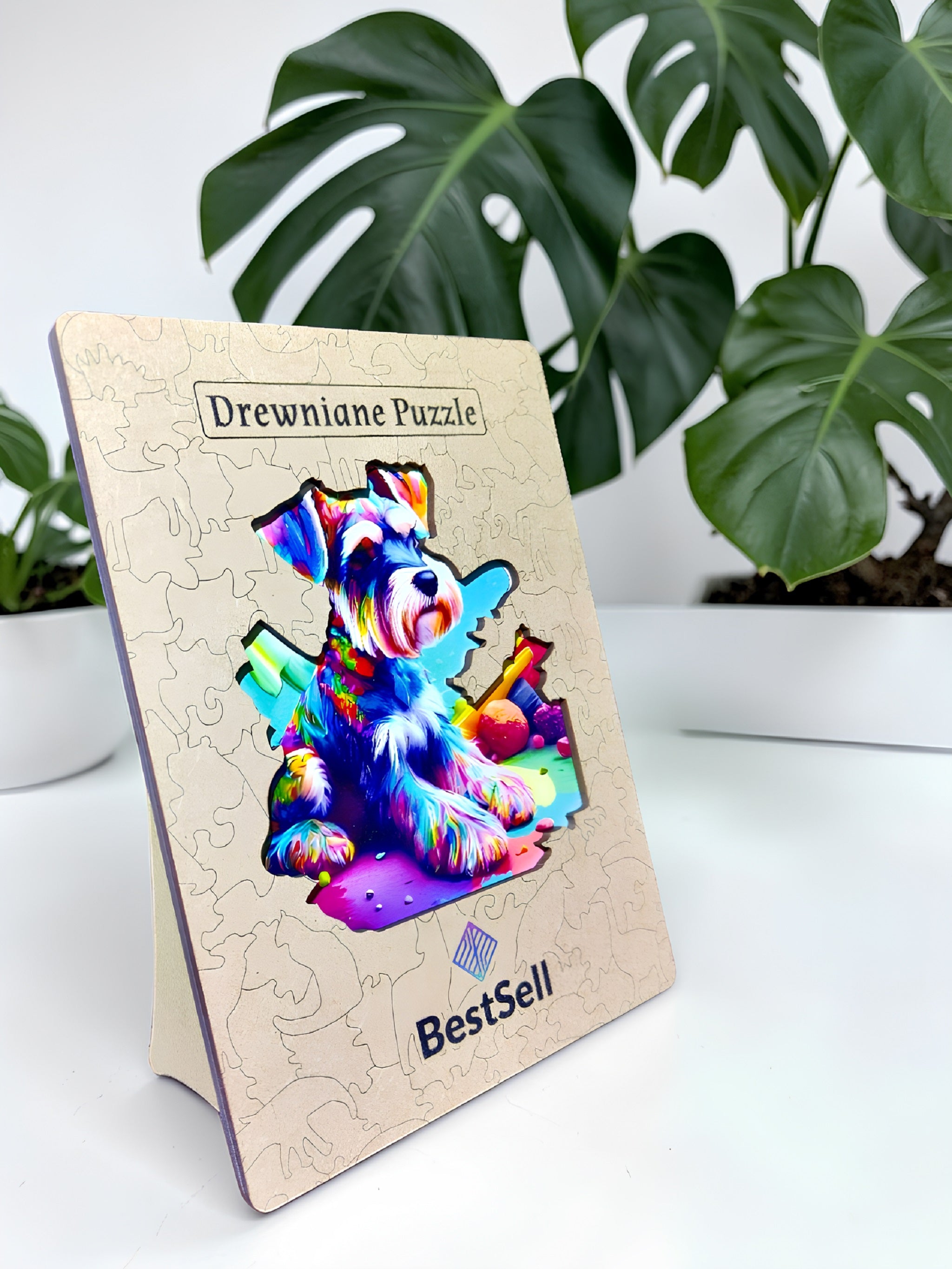 Puzzle Drewniane BestSell Piesek Psotnik