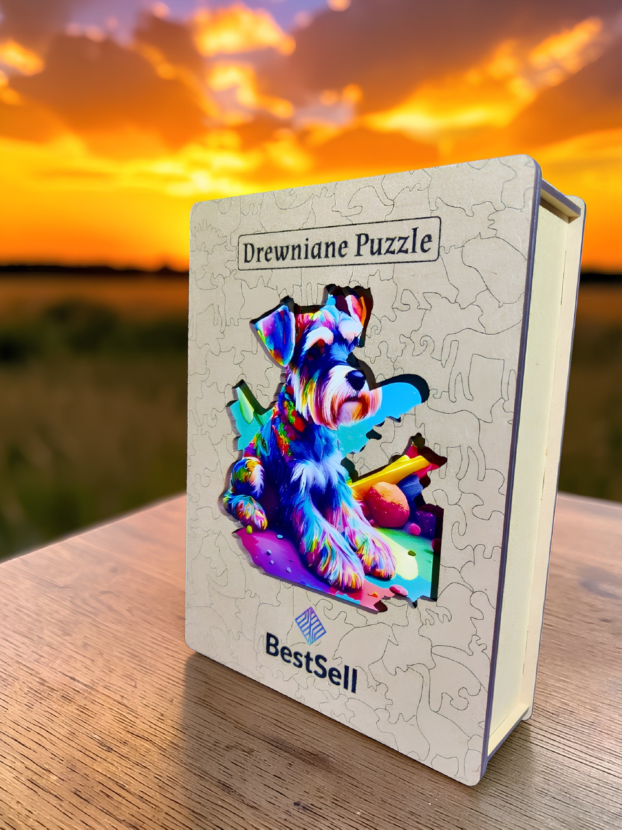 Puzzle Drewniane BestSell Piesek Psotnik