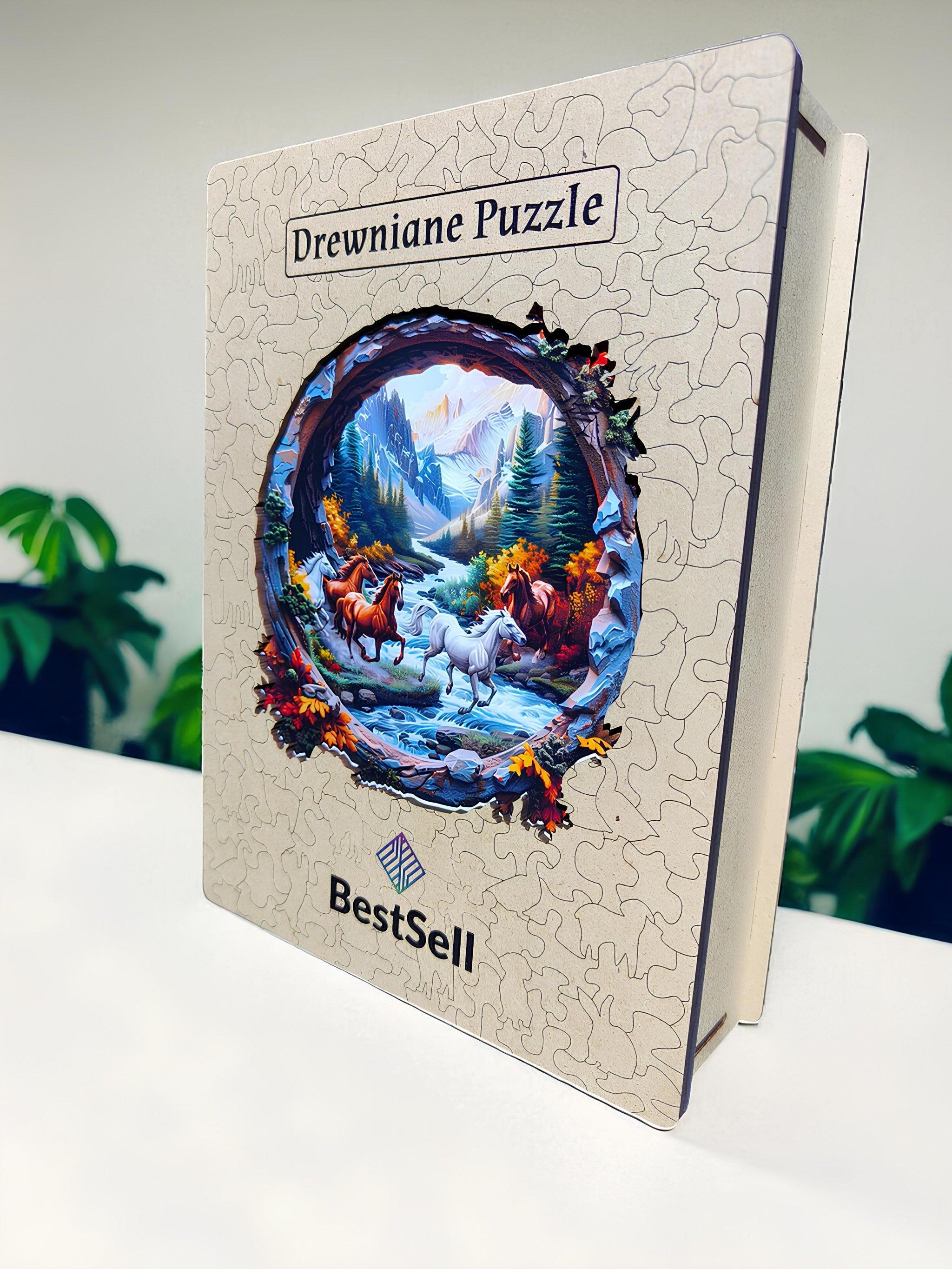 Puzzle Drewniane Galopujące Konie