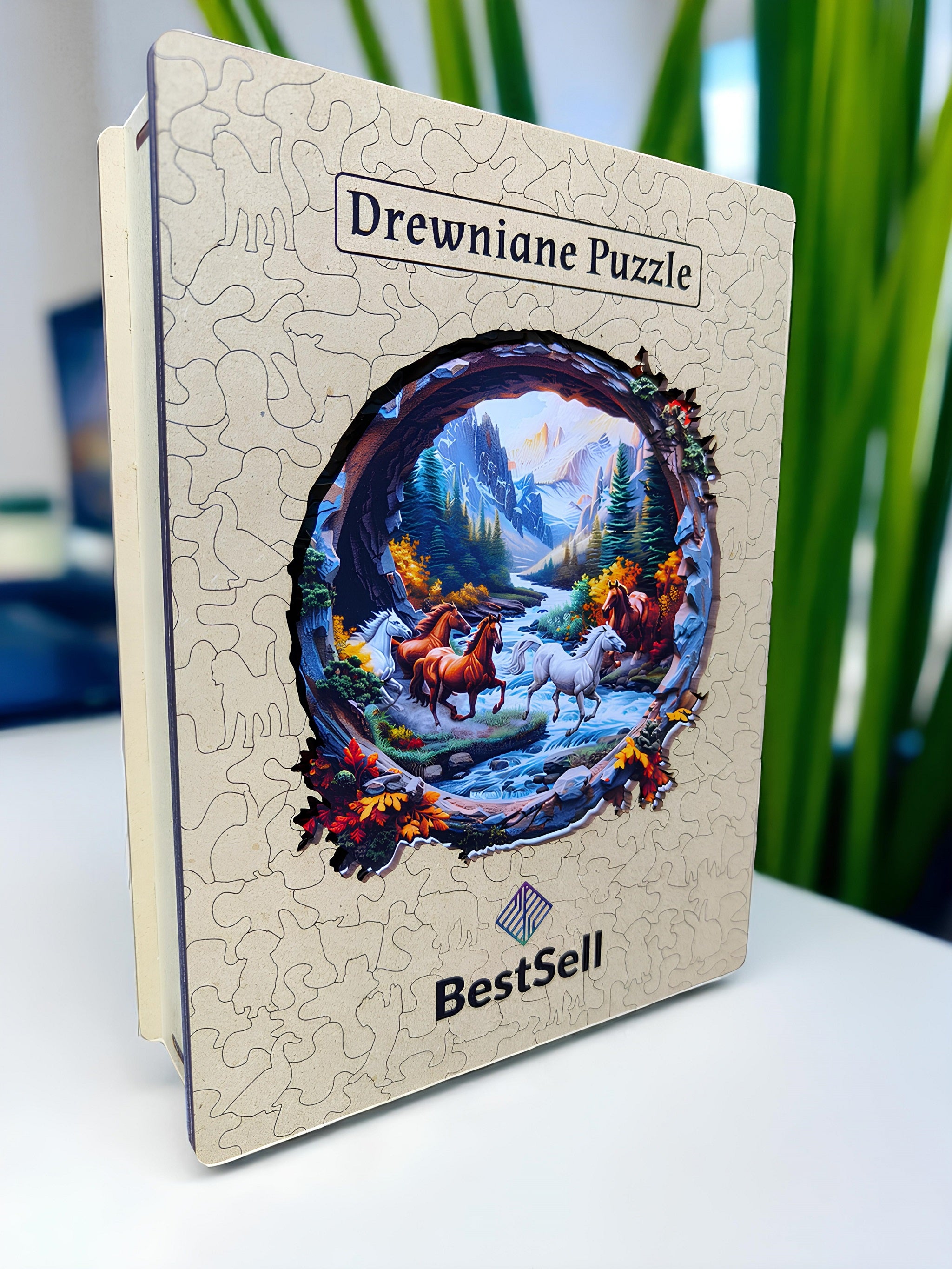 Puzzle Drewniane Galopujące Konie