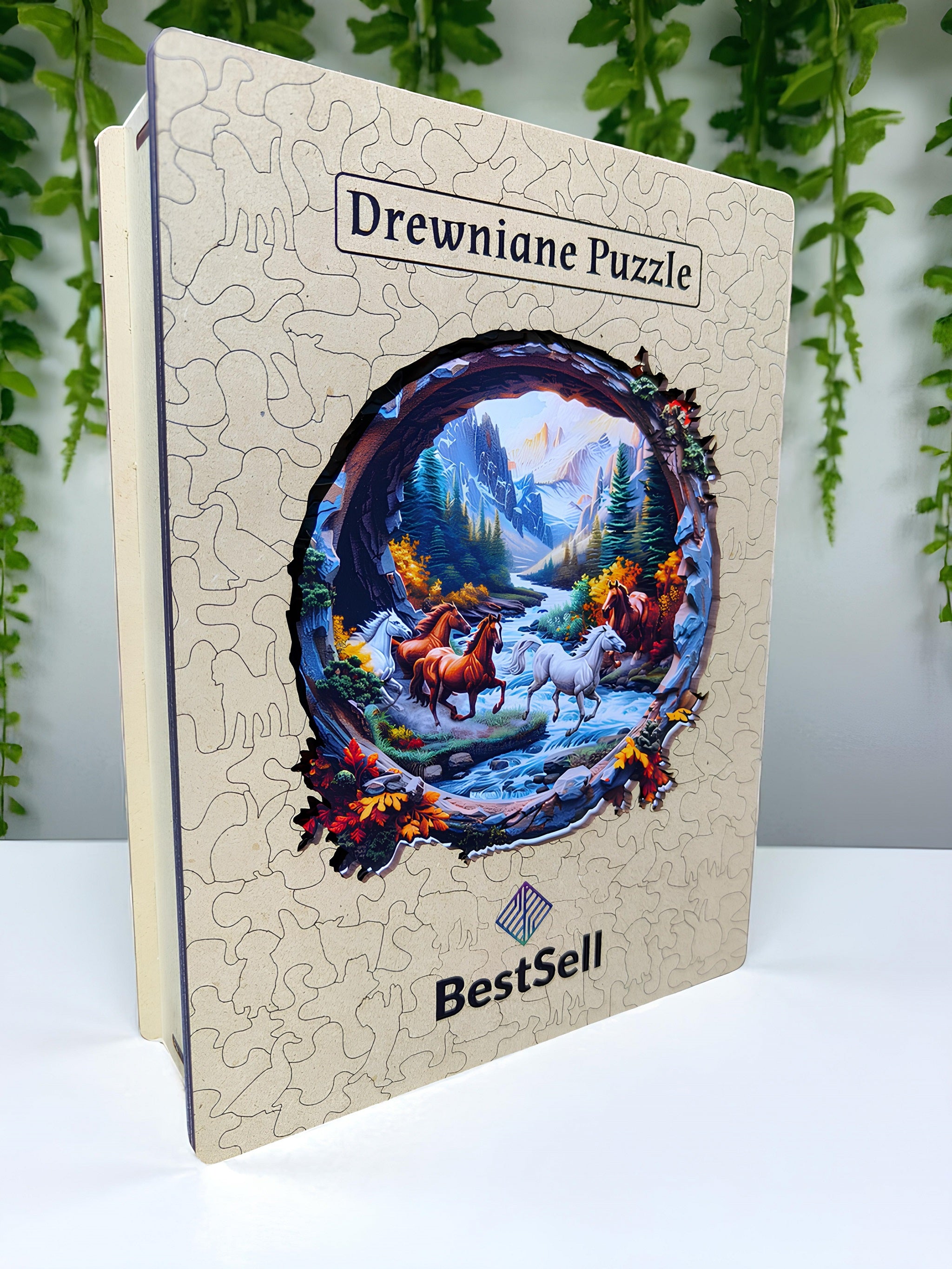 Puzzle Drewniane Galopujące Konie