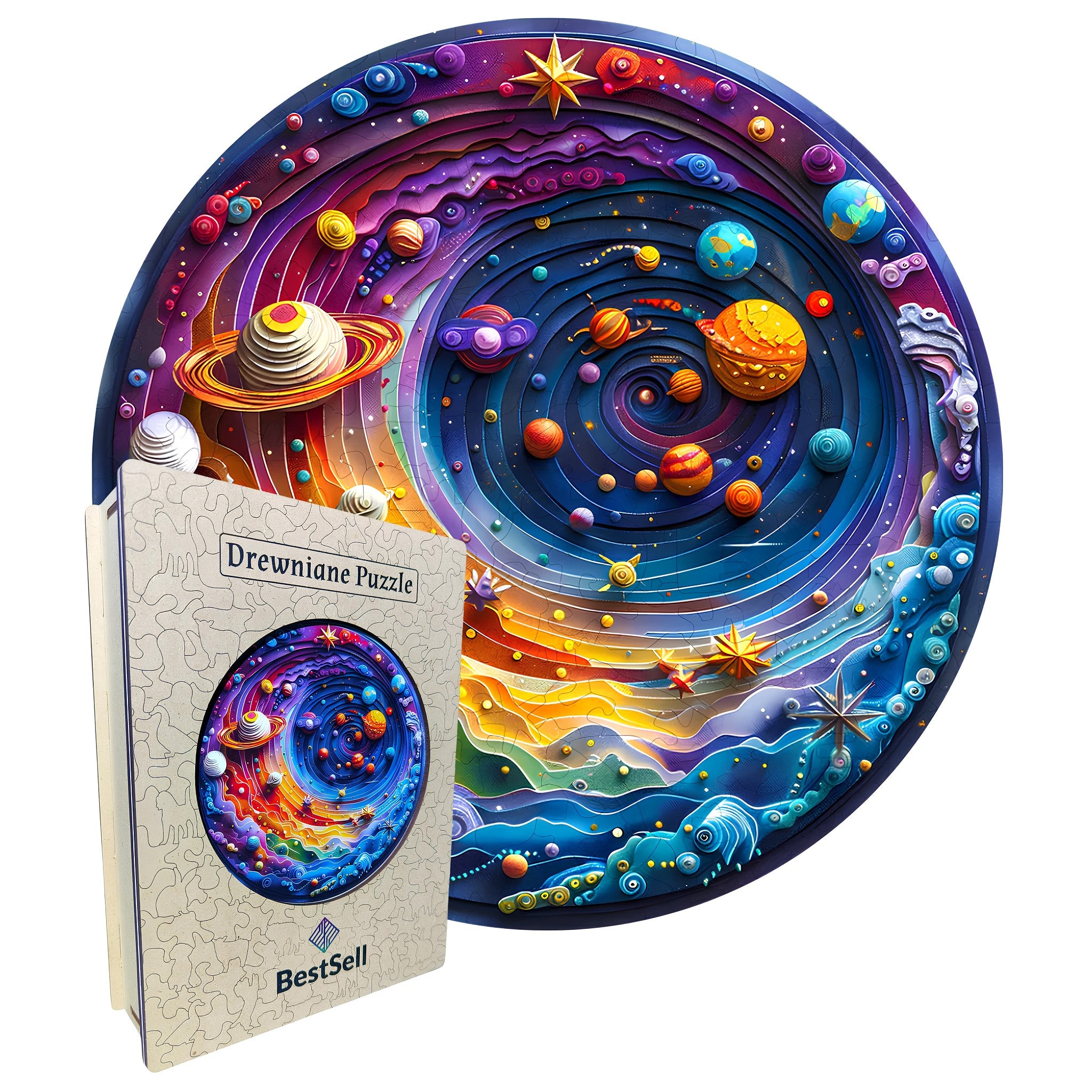 Puzzle Drewniane Kosmos