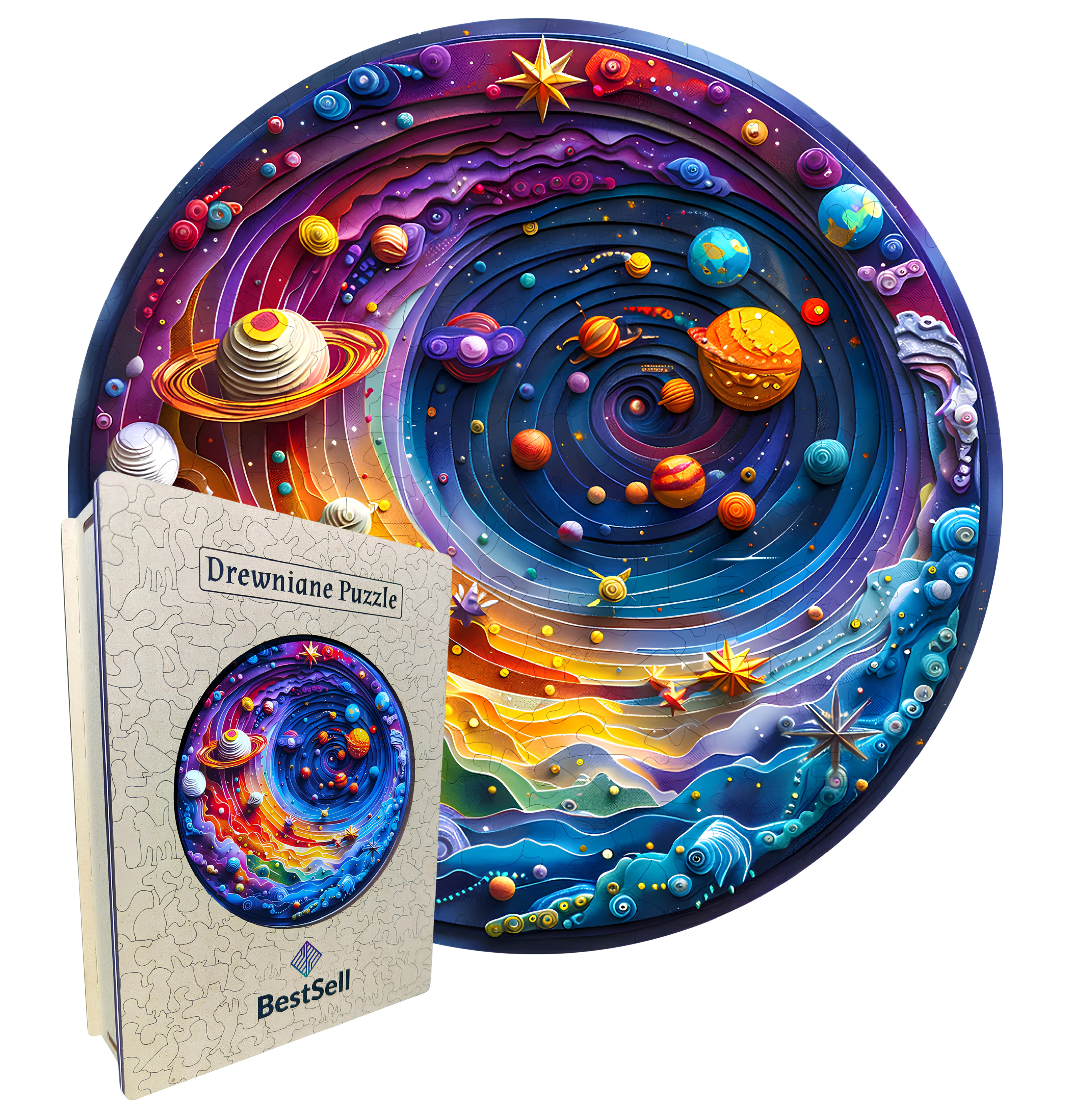 Puzzle Drewniane Kosmos