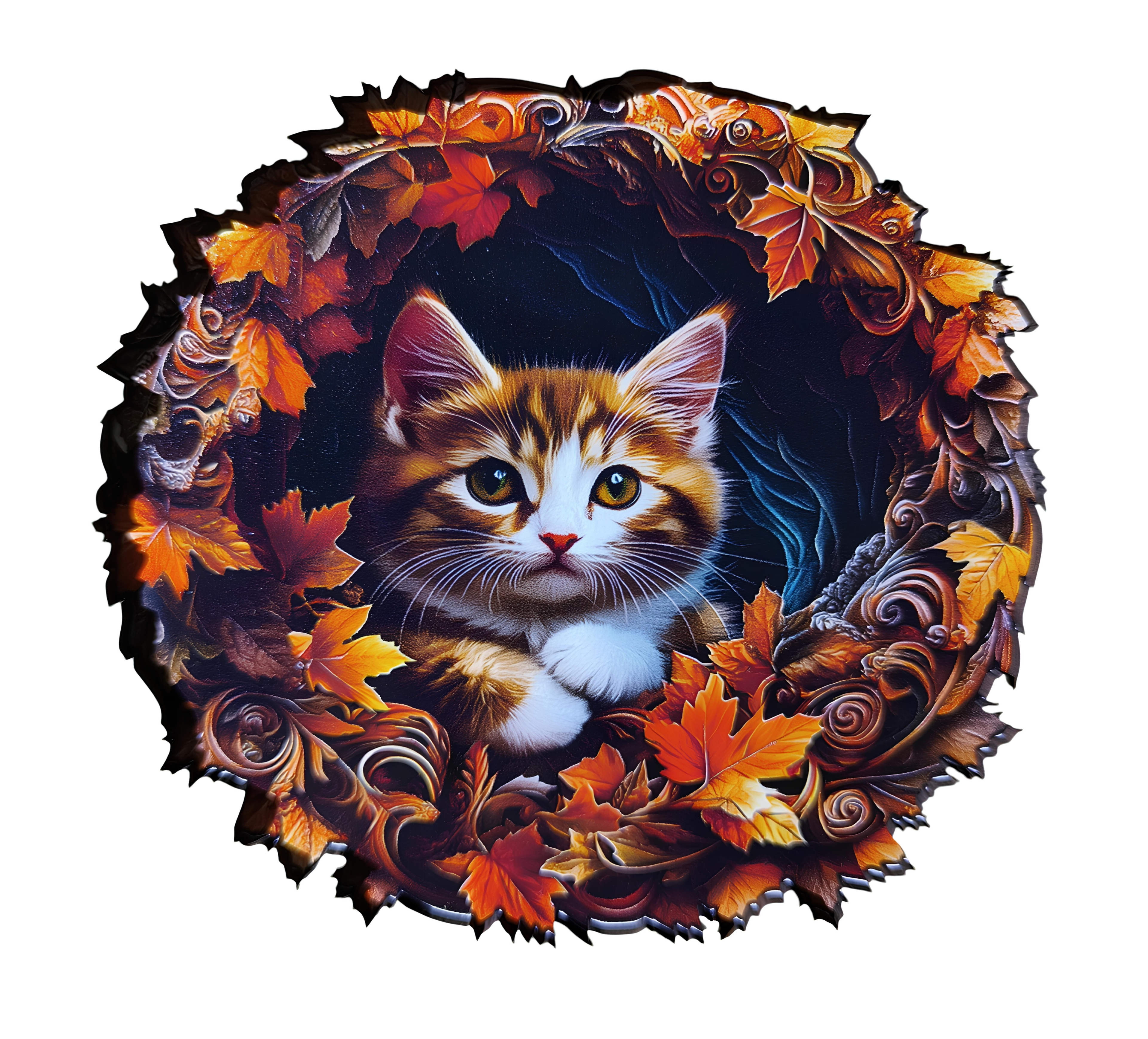 Puzzle Drewniane Uroczy Kotek