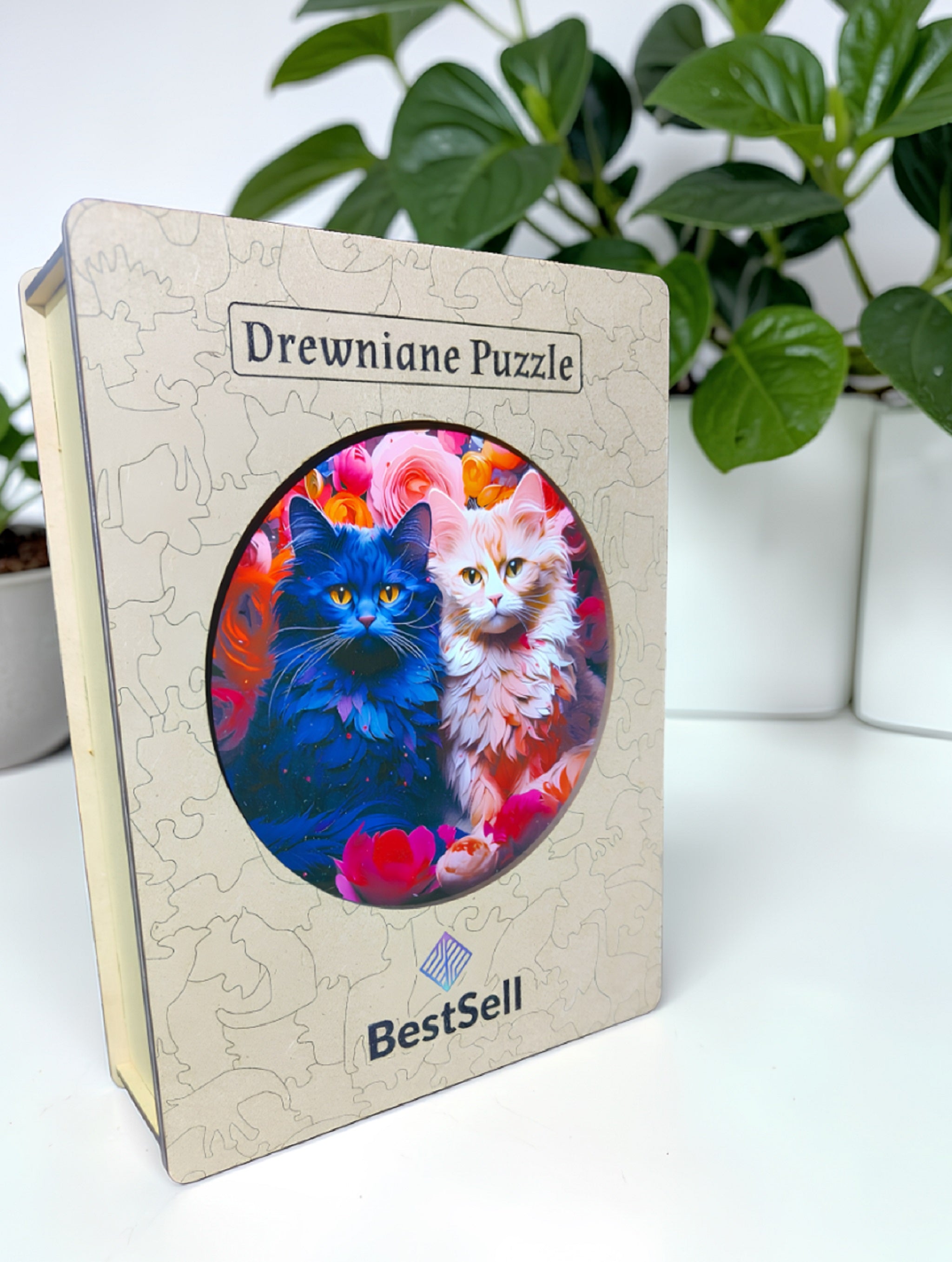 Puzzle Drewniane Urocze Koty