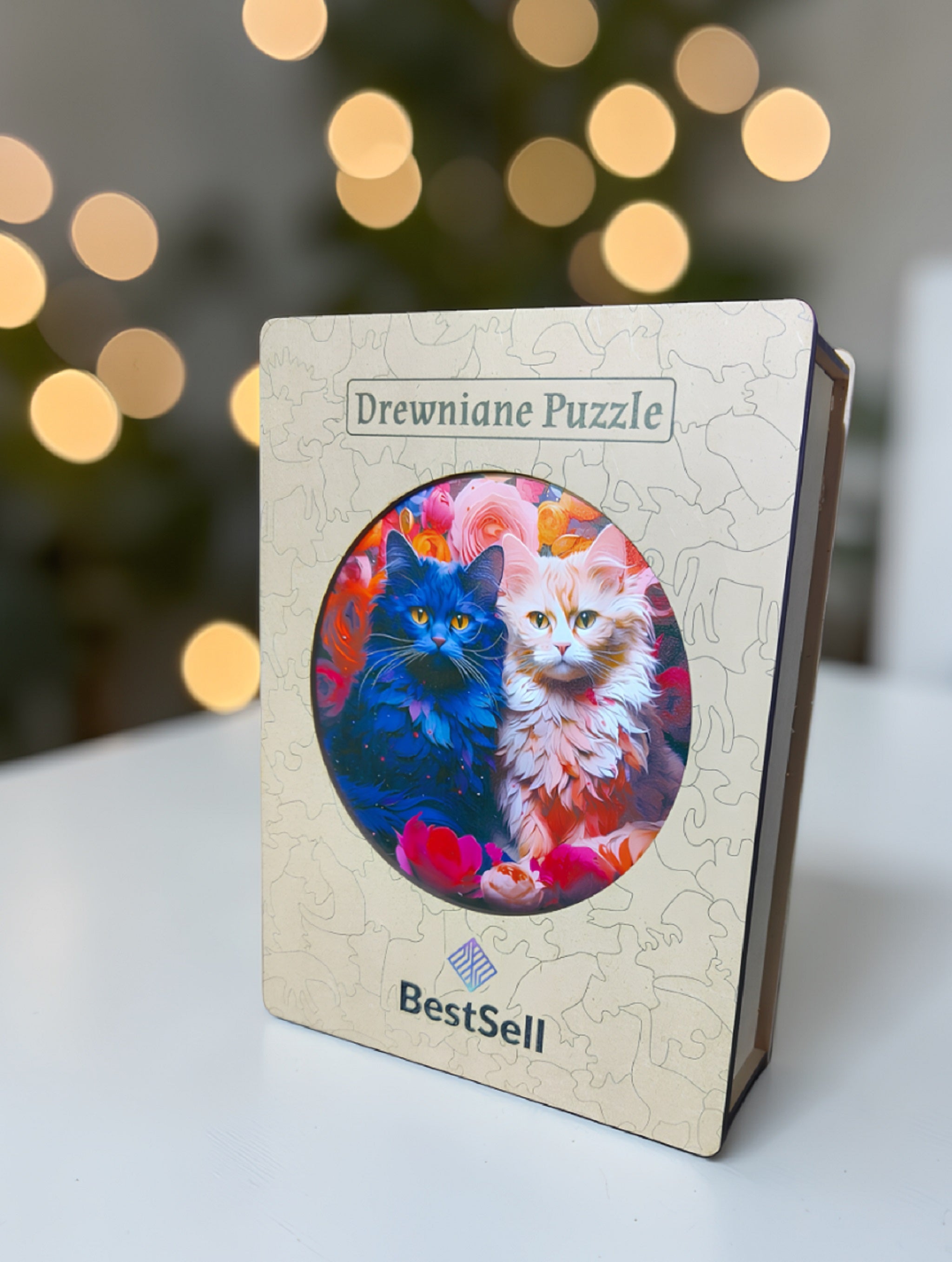 Puzzle Drewniane Urocze Koty