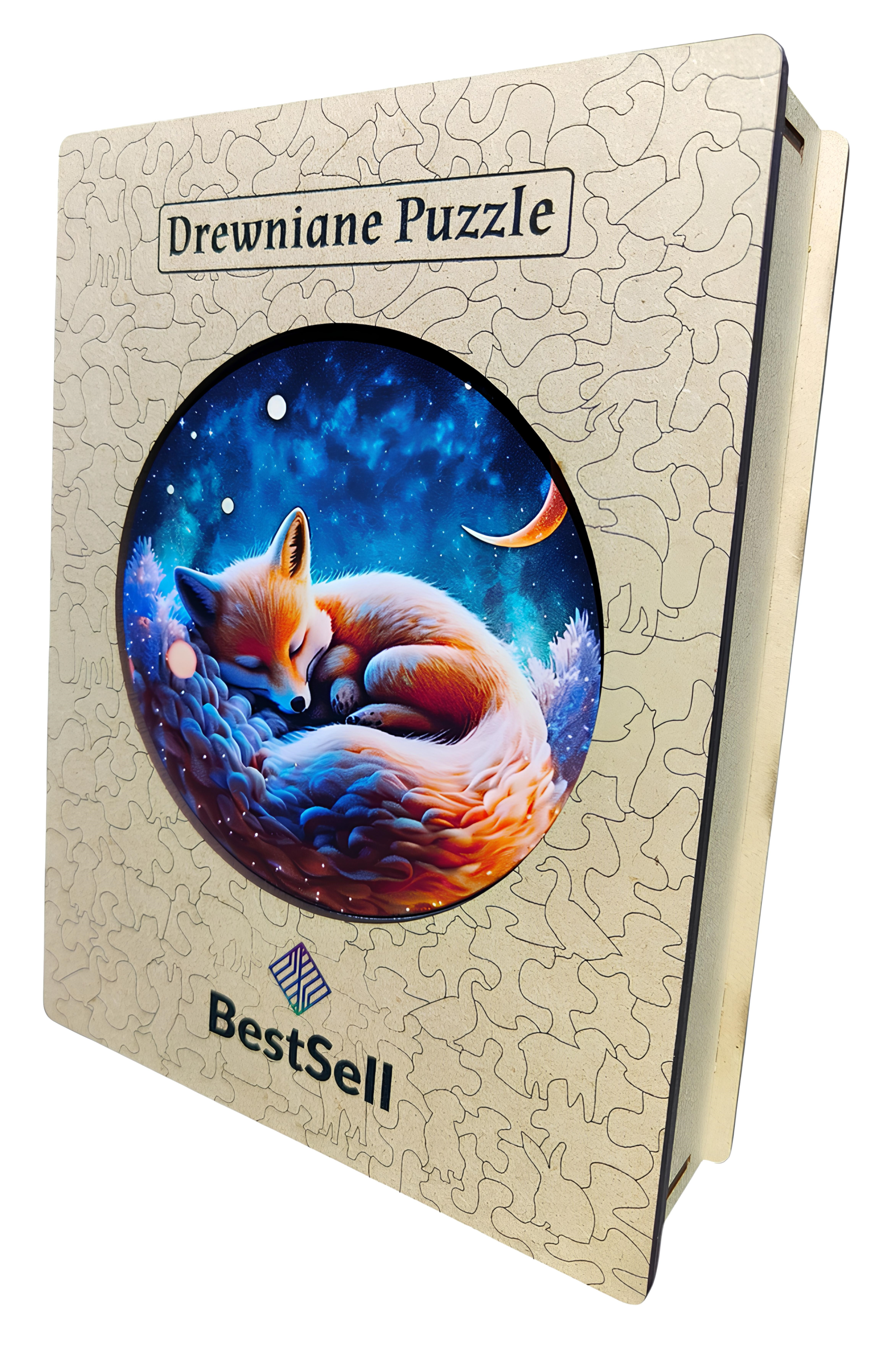 DREWNIANE PUZZLE BESTSELL UROCZY LIS LISEK - UKŁADANKA ZWIERZĘTA PUZZLE W KSZTAŁCIE ZWIERZĄT DLA DZIECI