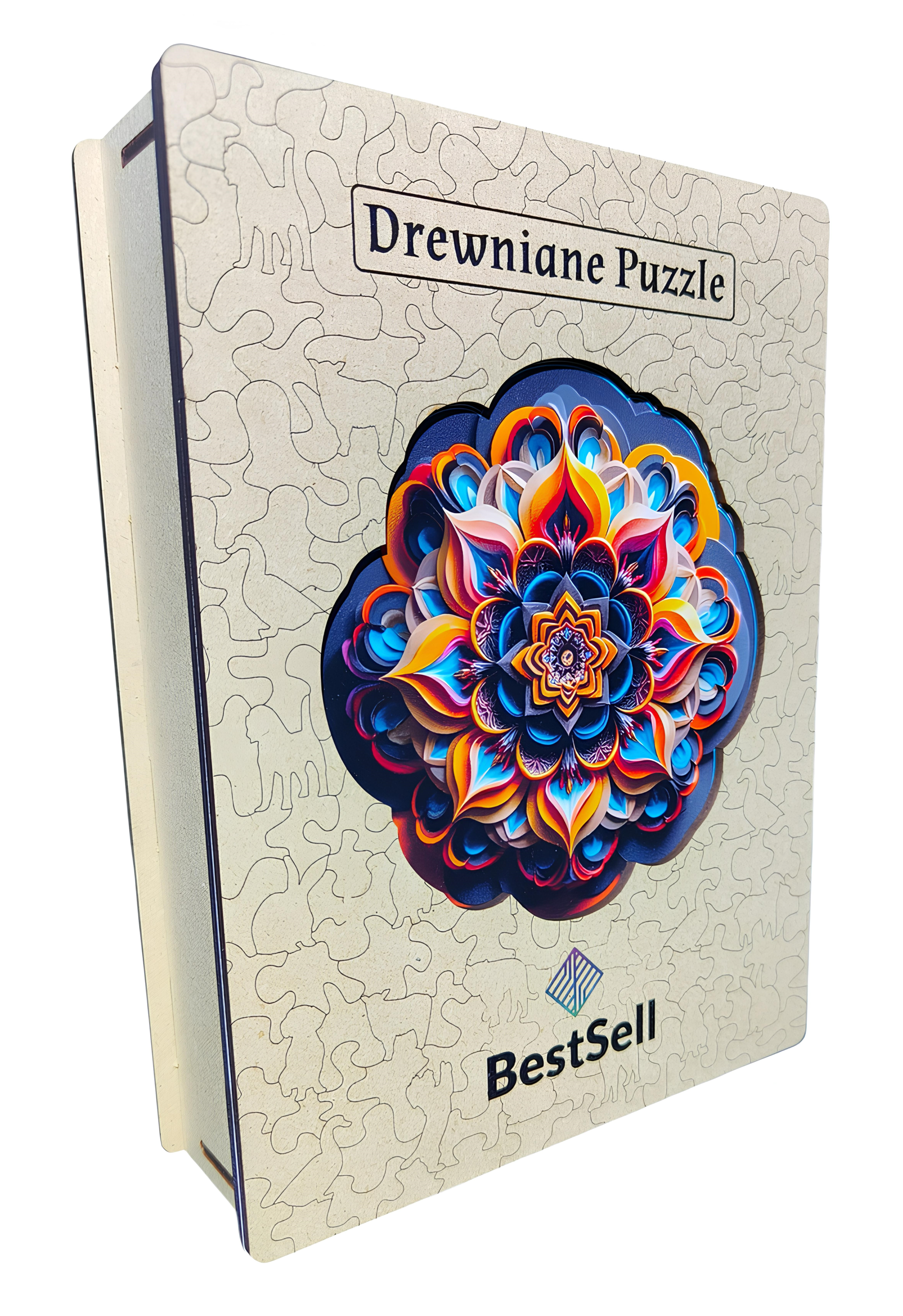 DREWNIANE PUZZLE BESTSELL MANDALA - KOLOROWA UKŁADANKA DLA DOROSŁYCH PREZENT NA URODZINY