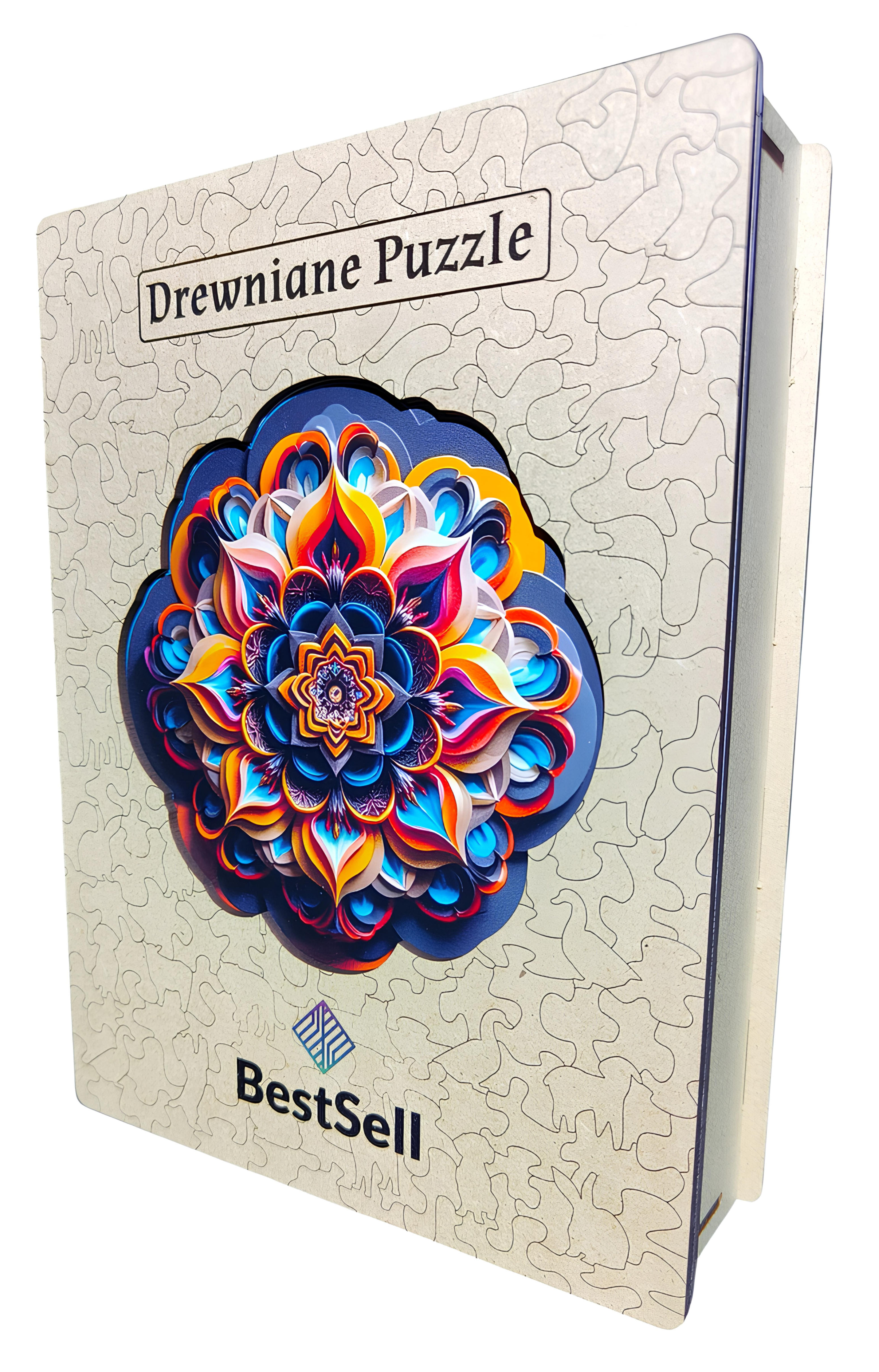 DREWNIANE PUZZLE BESTSELL MANDALA - KOLOROWA UKŁADANKA DLA DOROSŁYCH PREZENT NA URODZINY