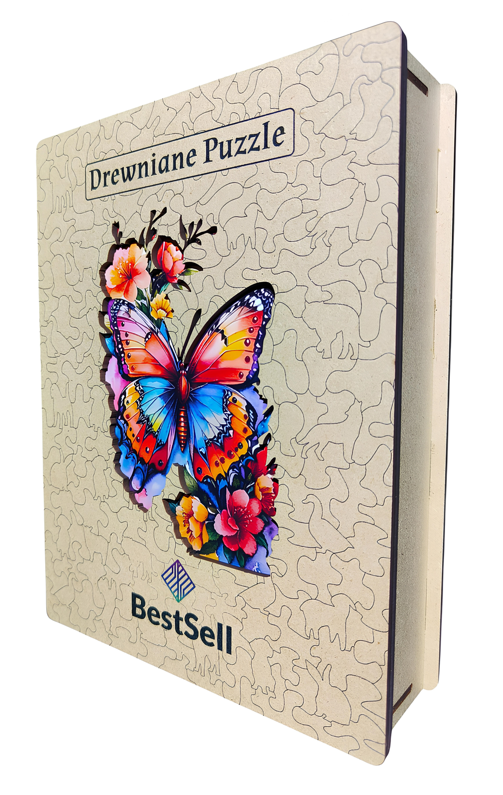 Butterfly in Flowers Wooden Puzzle