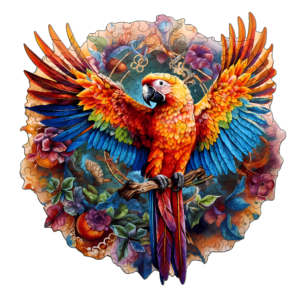 Puzzle Drewniane Rajska Papuga