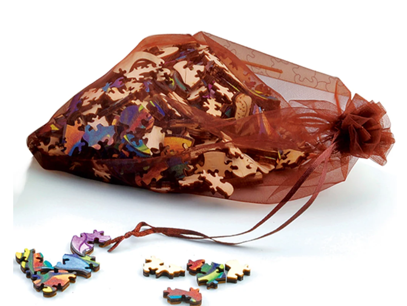 PUZZLE DREWNIANE TAJEMNICZY KRAJOBRAZ NATURA