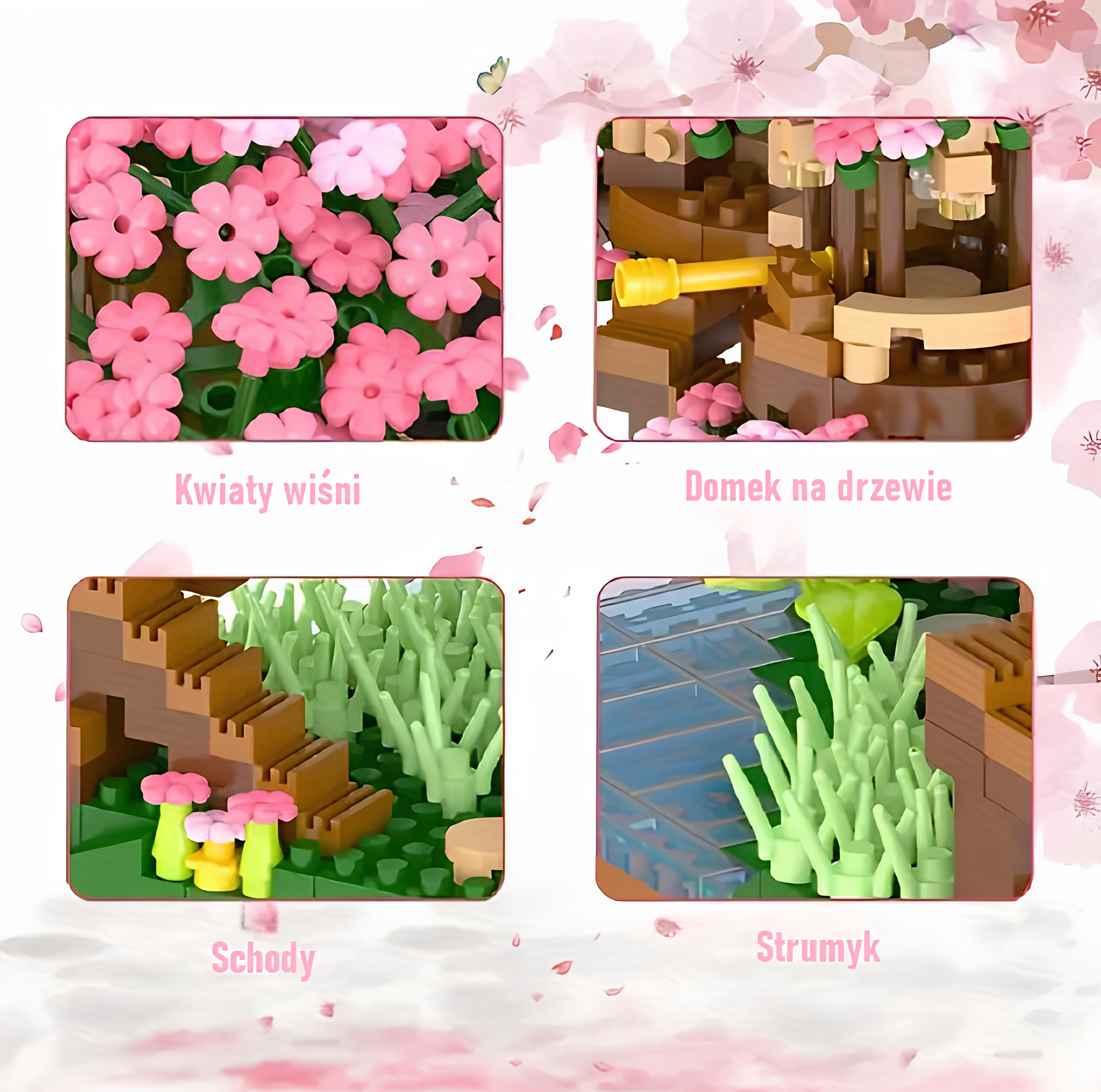 DRZEWO BONSAI JAPOŃSKIE KLOCKI KONSTRUKCYJNE PREZENT DLA DZIECI - 2008 ELEMENTÓW