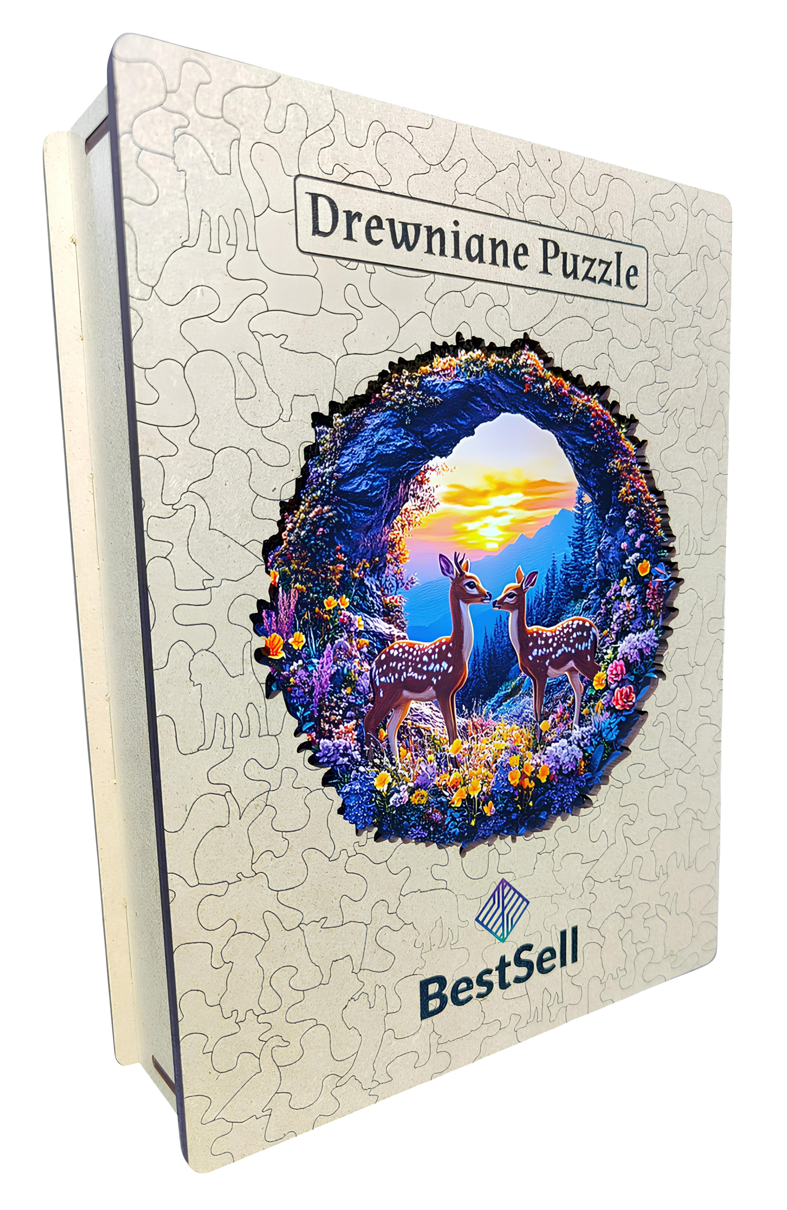 DREWNIANE PUZZLE BESTSELL SARNY NA ŁĄCE - UKŁADANKA ZWIERZĘTA PREZENT DLA DZIECI I DOROSŁYCH