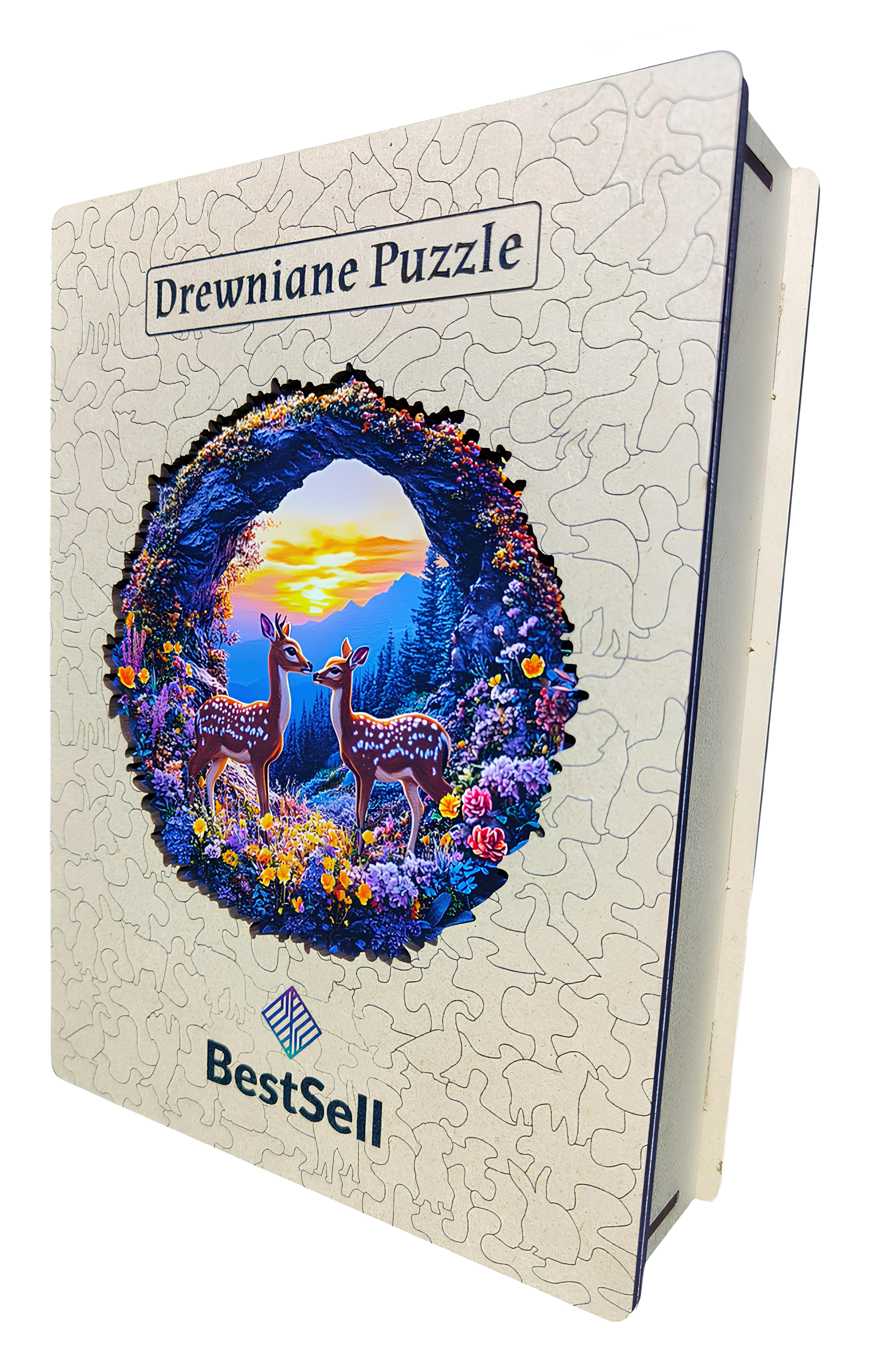 DREWNIANE PUZZLE BESTSELL SARNY NA ŁĄCE - UKŁADANKA ZWIERZĘTA PREZENT DLA DZIECI I DOROSŁYCH