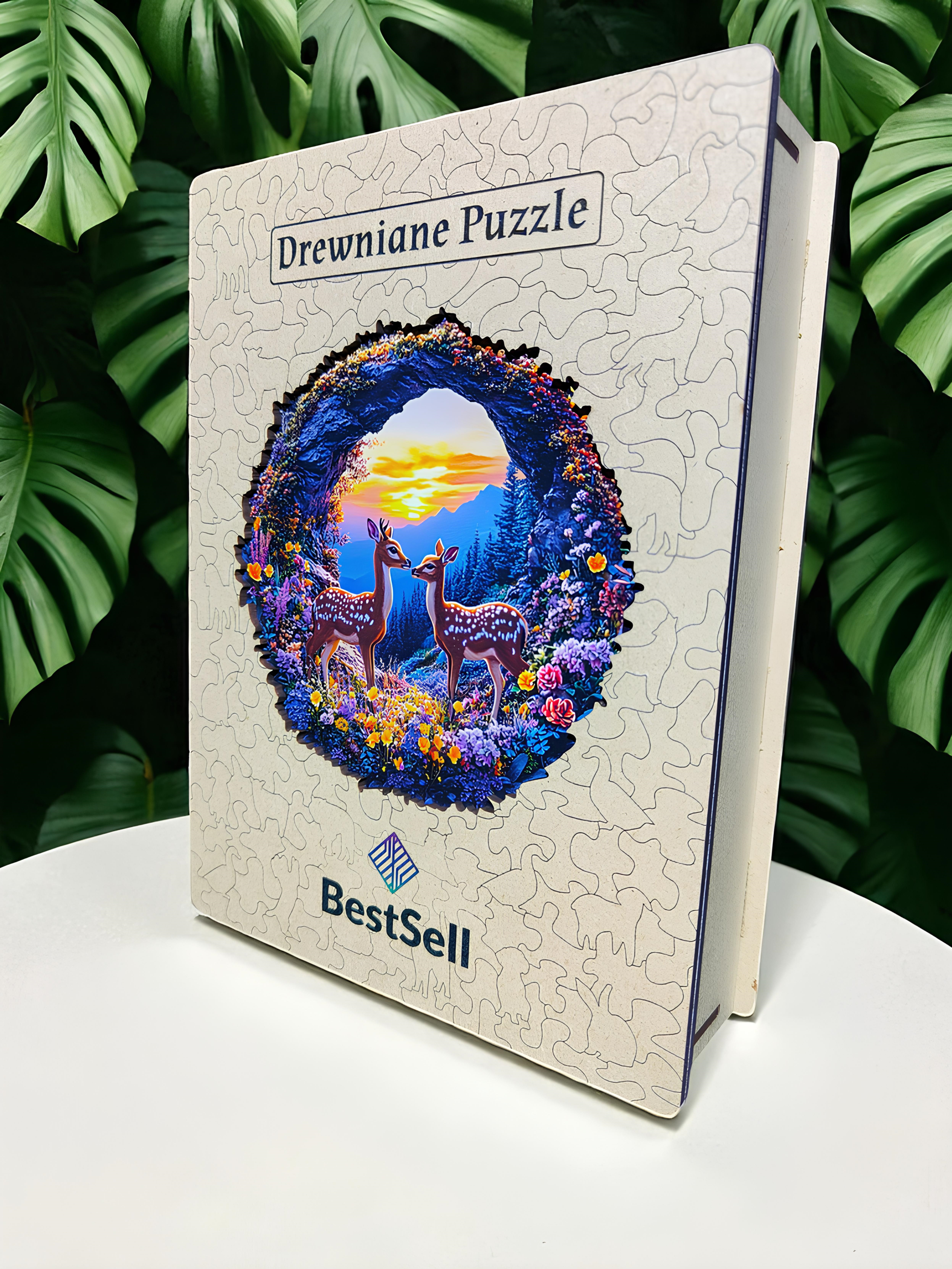 DREWNIANE PUZZLE BESTSELL SARNY NA ŁĄCE - UKŁADANKA ZWIERZĘTA PREZENT DLA DZIECI I DOROSŁYCH