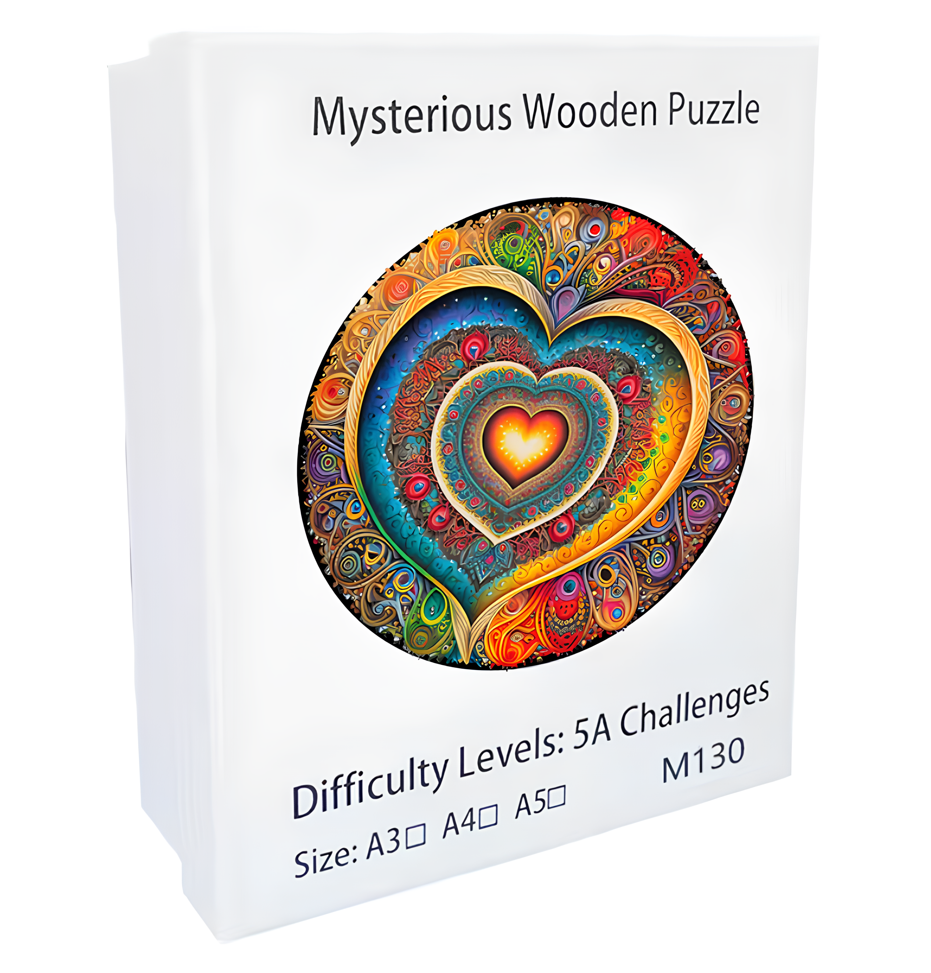 PUZZLE DREWNIANE SERCE - PUZZLE W KSZTAŁCIE ZWIERZĄT - PREZENT DLA MAMY BABCI BLISKIEJ OSOBY