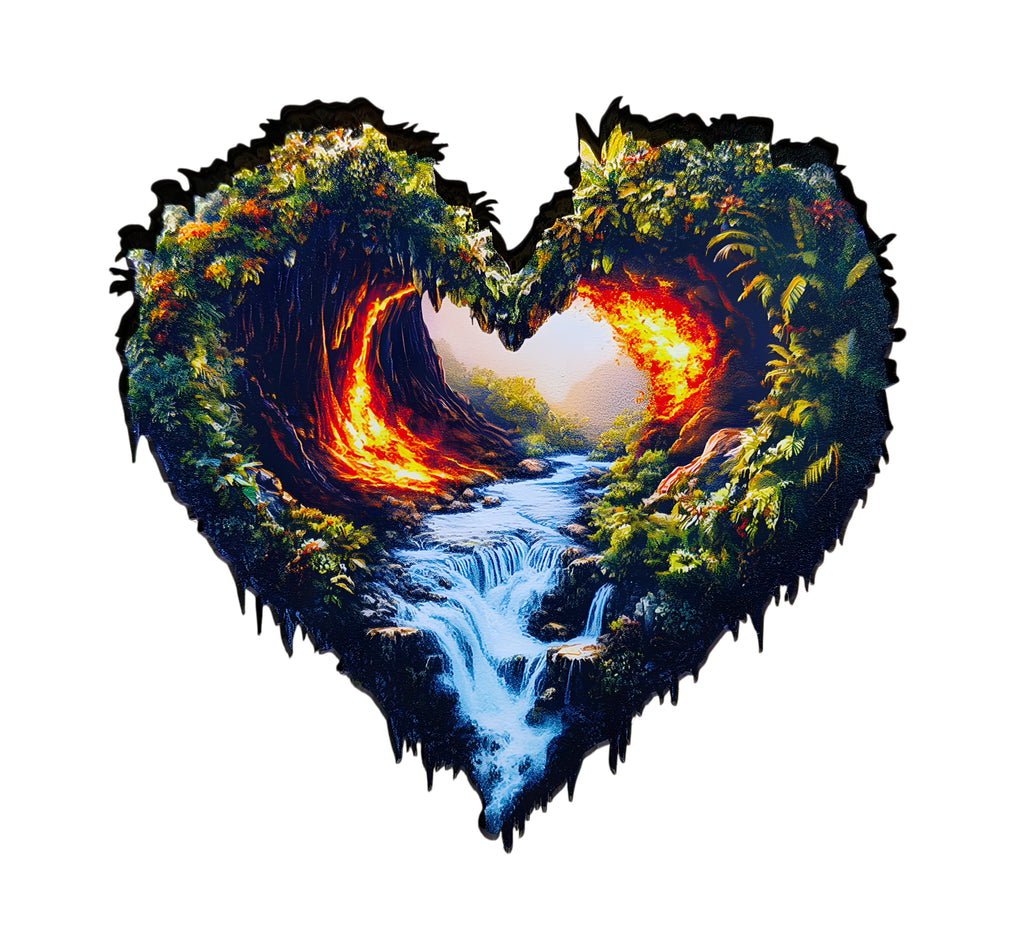 DREWNIANE PUZZLE BESTSELL SERCE ŻYCIA - PREZENT DLA DZIECI I DOROSŁYCH NA URODZINY ROCZNICĘ