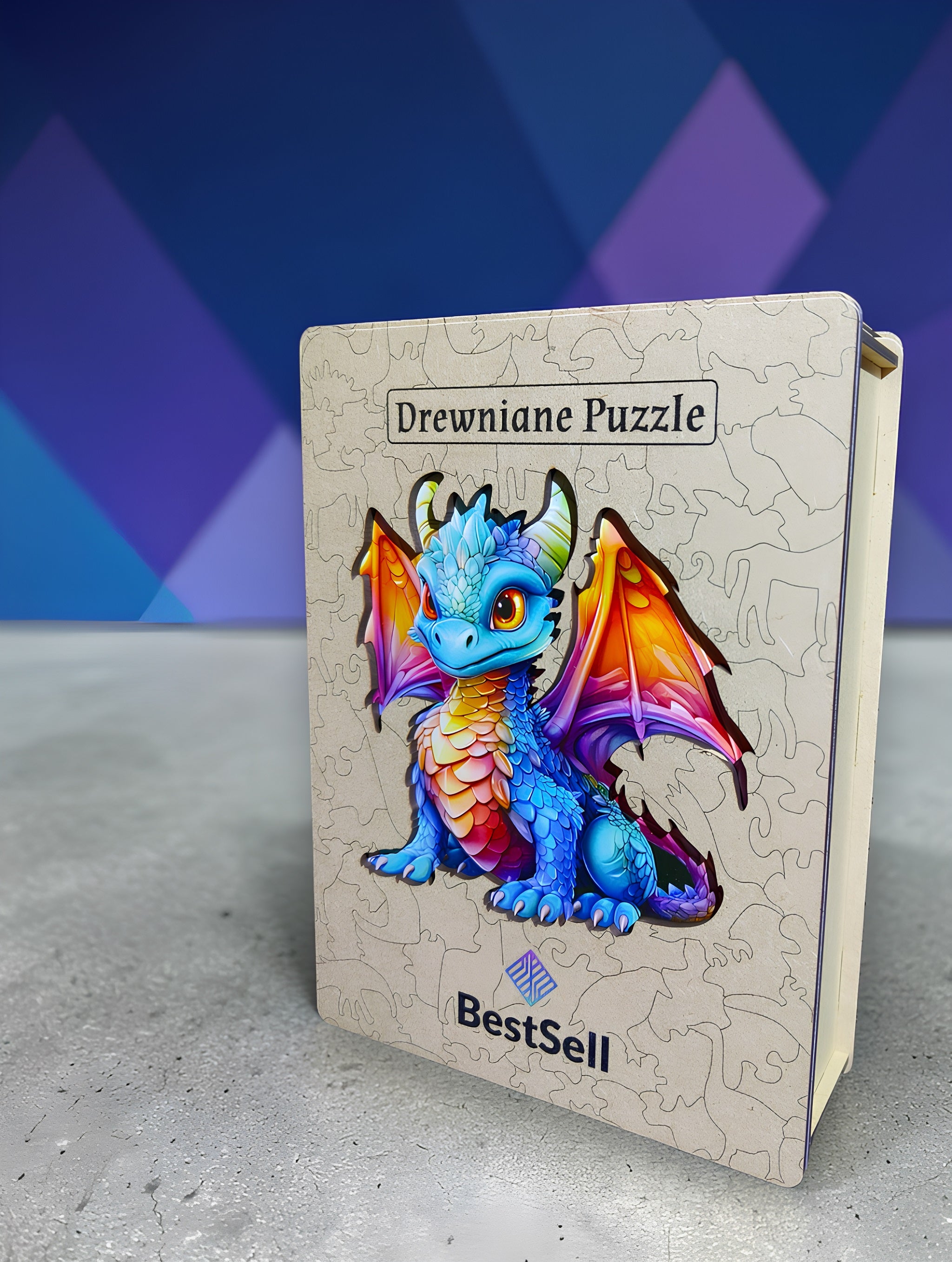 Puzzle Drewniane Smok