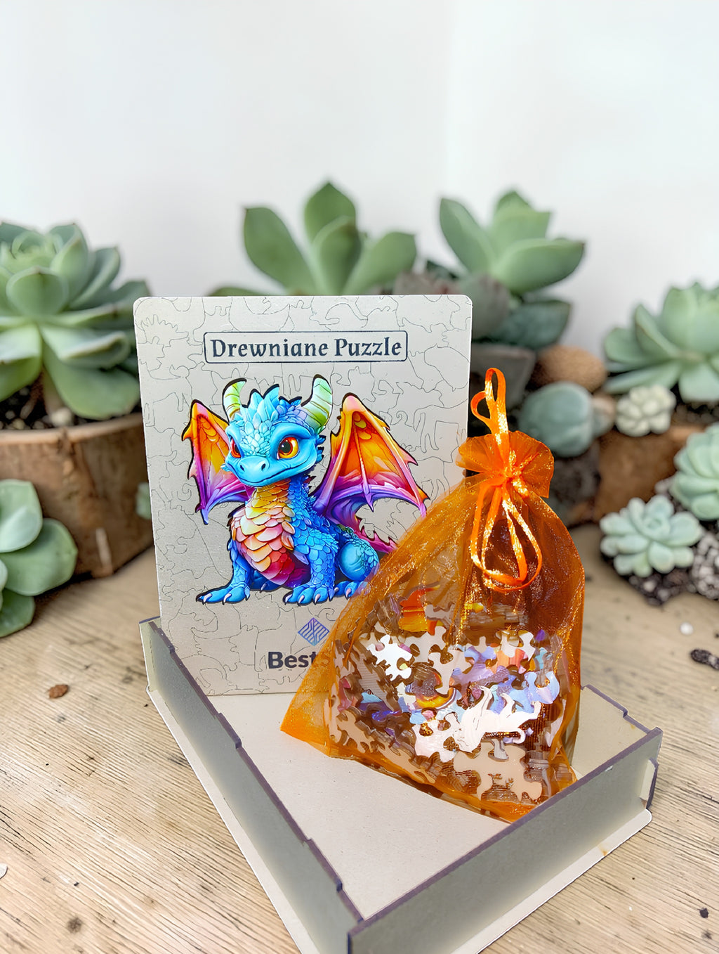 Puzzle Drewniane Smok