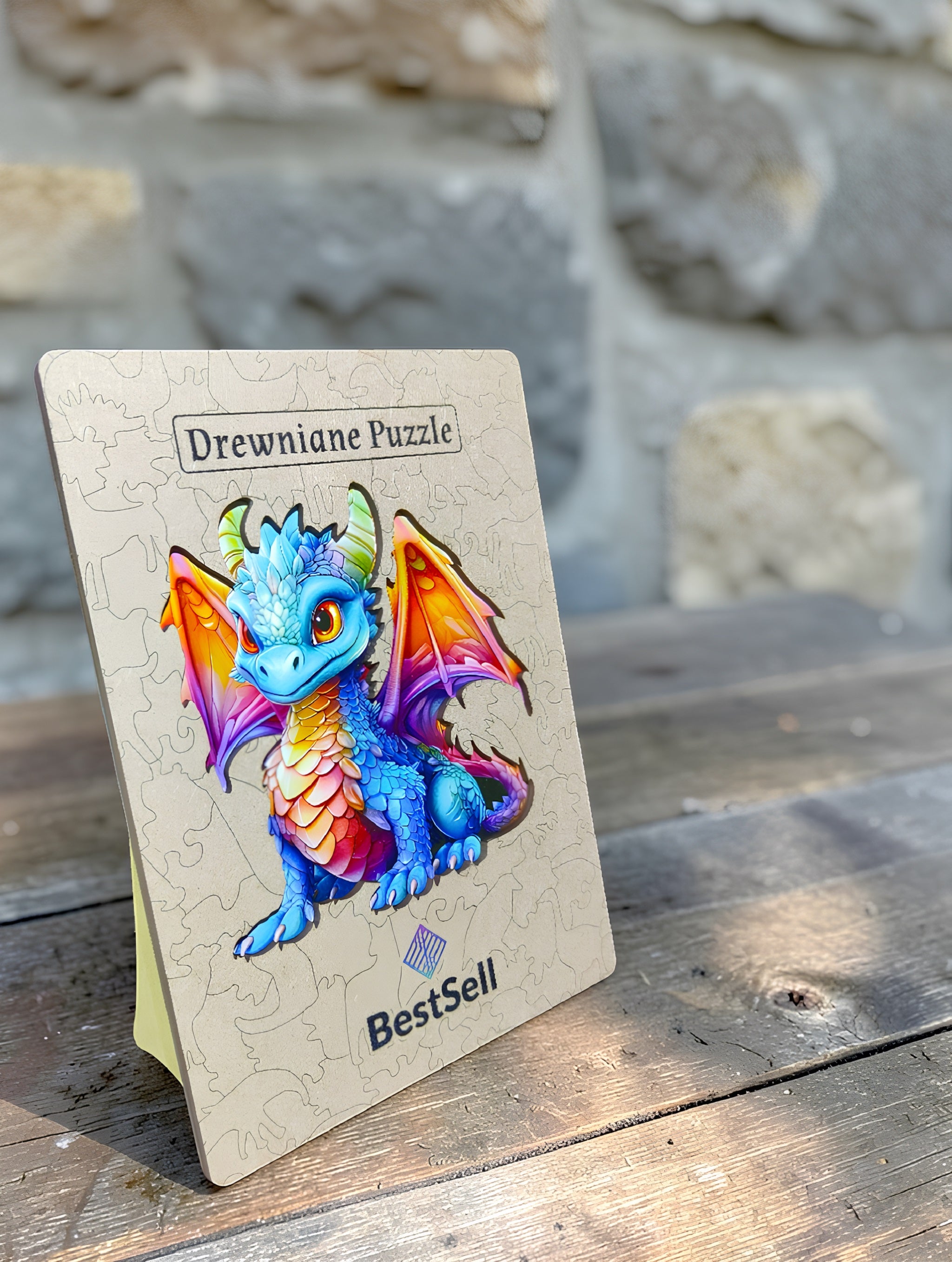 Puzzle Drewniane Smok