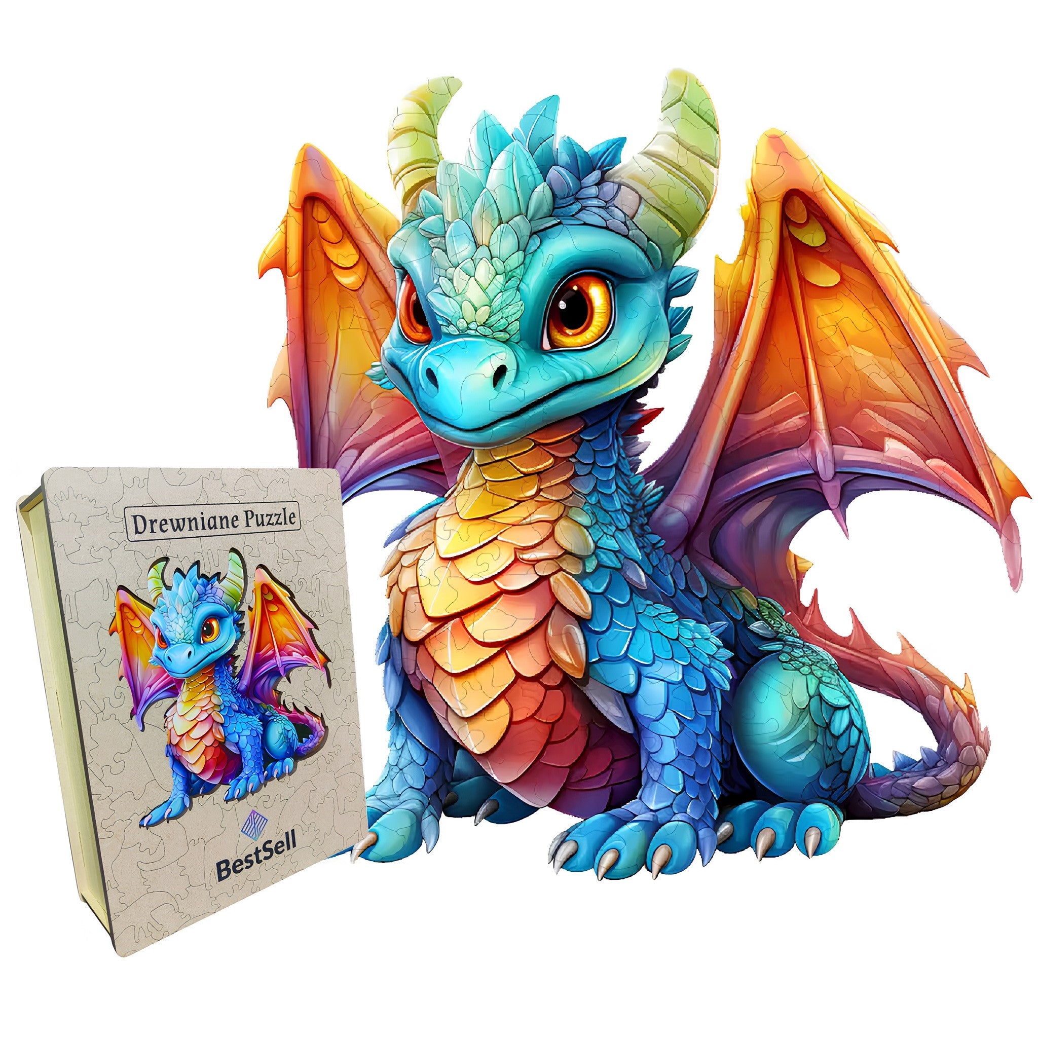 Puzzle Drewniane Smok