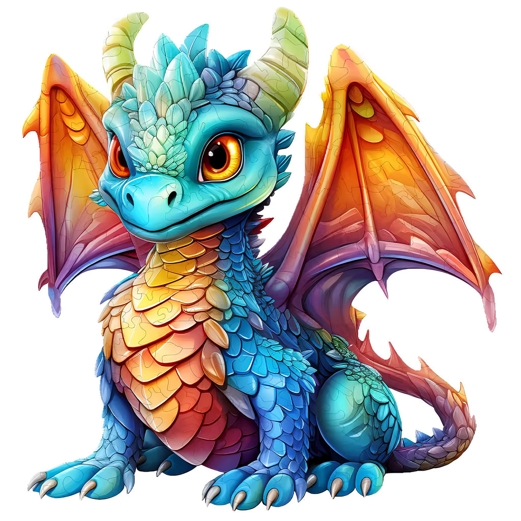 Puzzle Drewniane Smok