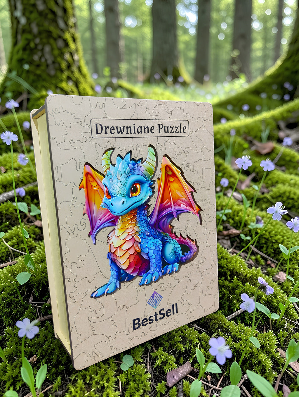 Puzzle Drewniane Smok