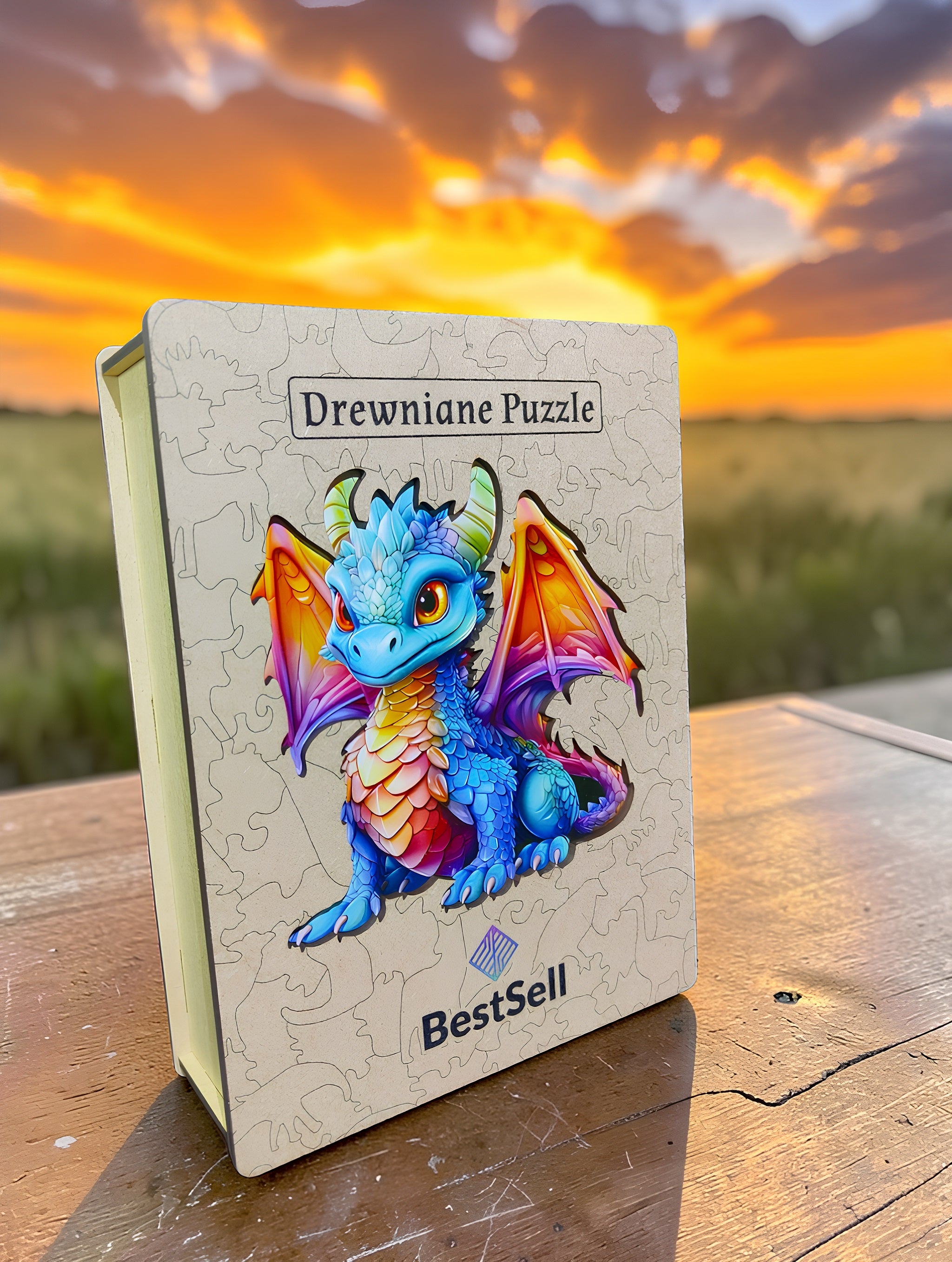 Puzzle Drewniane Smok