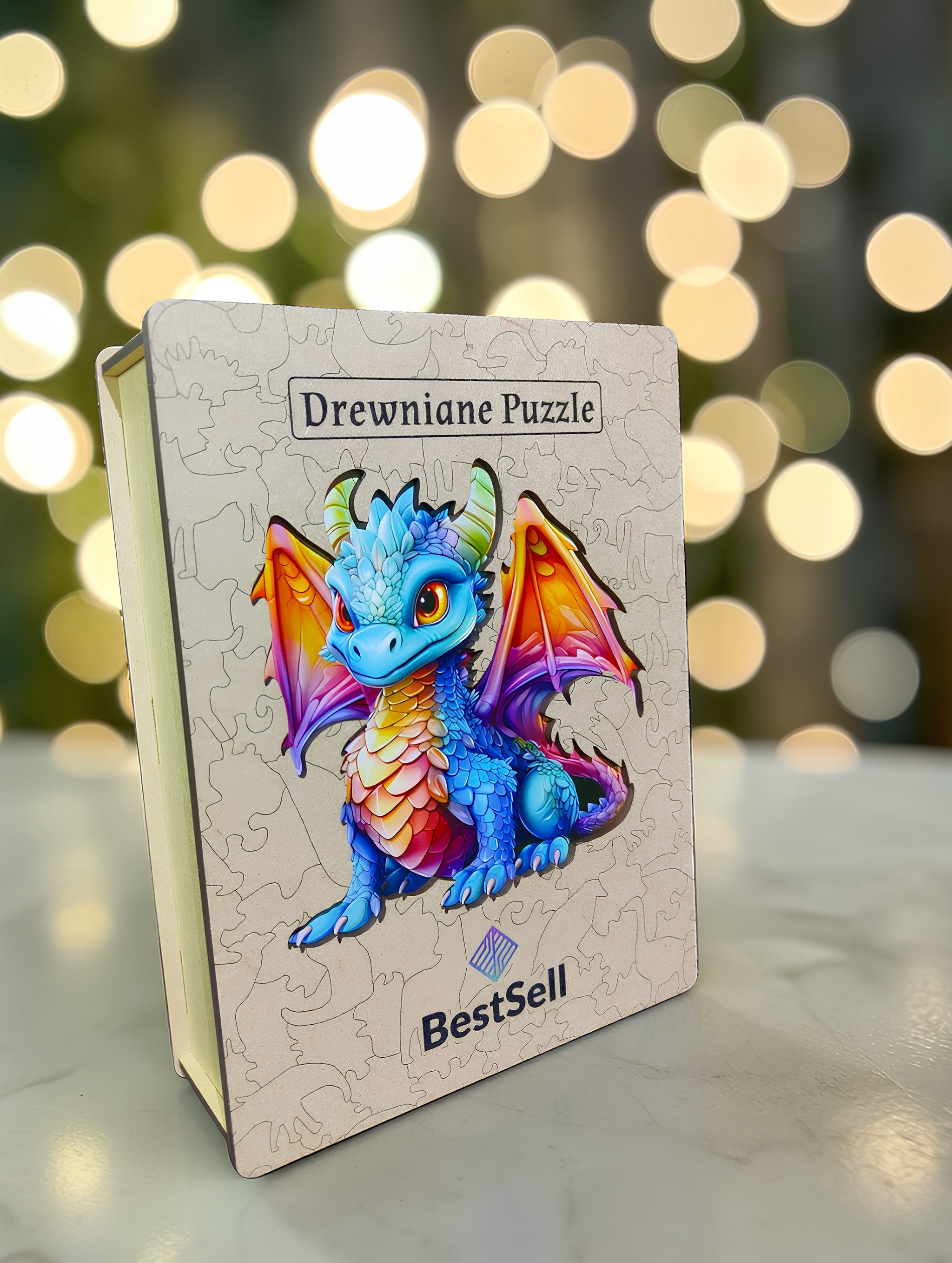 Puzzle Drewniane Smok