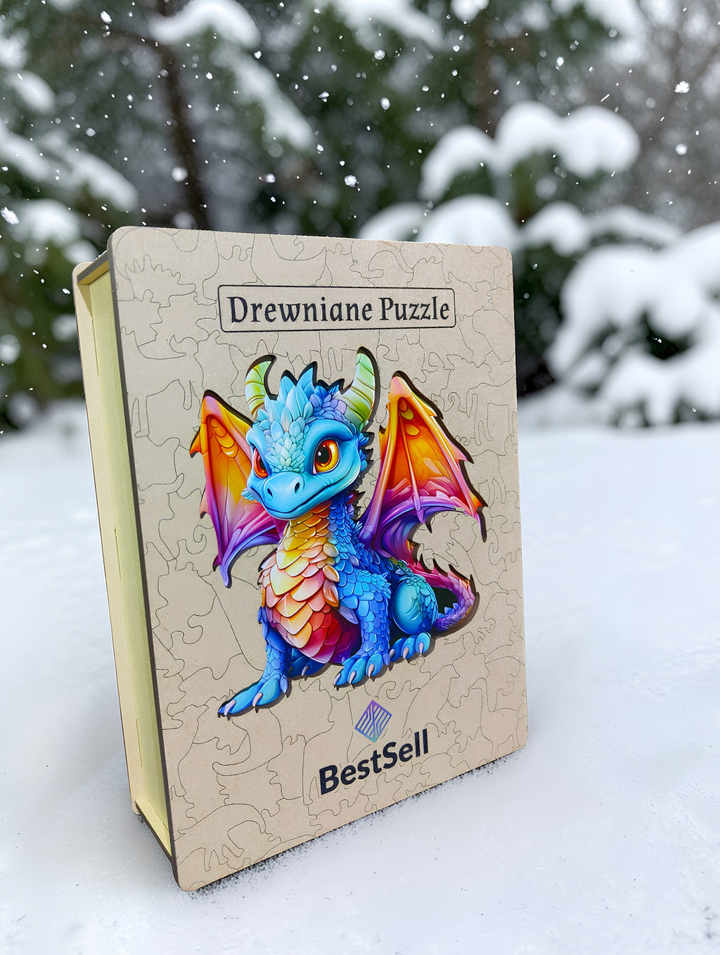 Puzzle Drewniane Smok